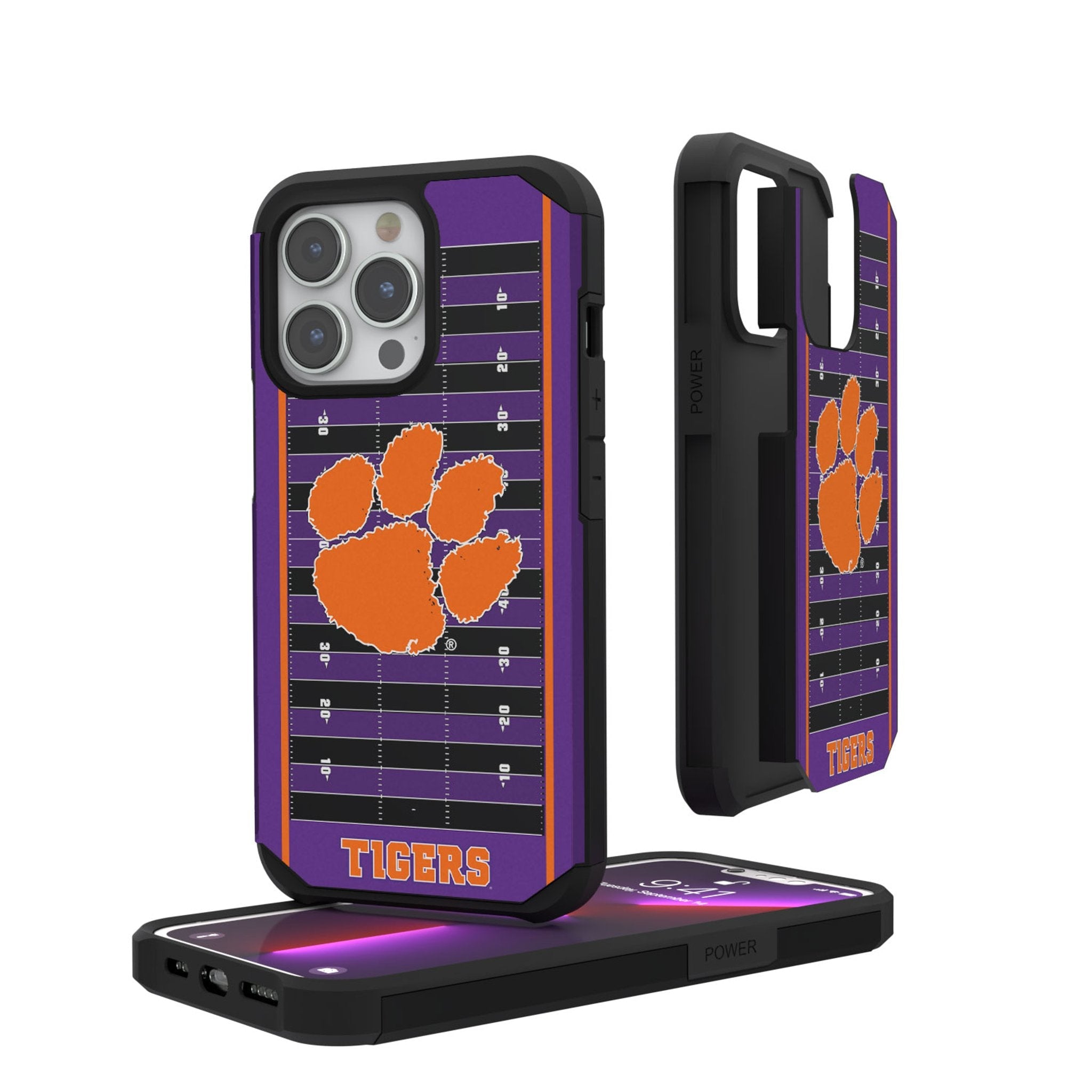 Clemson University Tigers Field Rugged Phone Case 1
