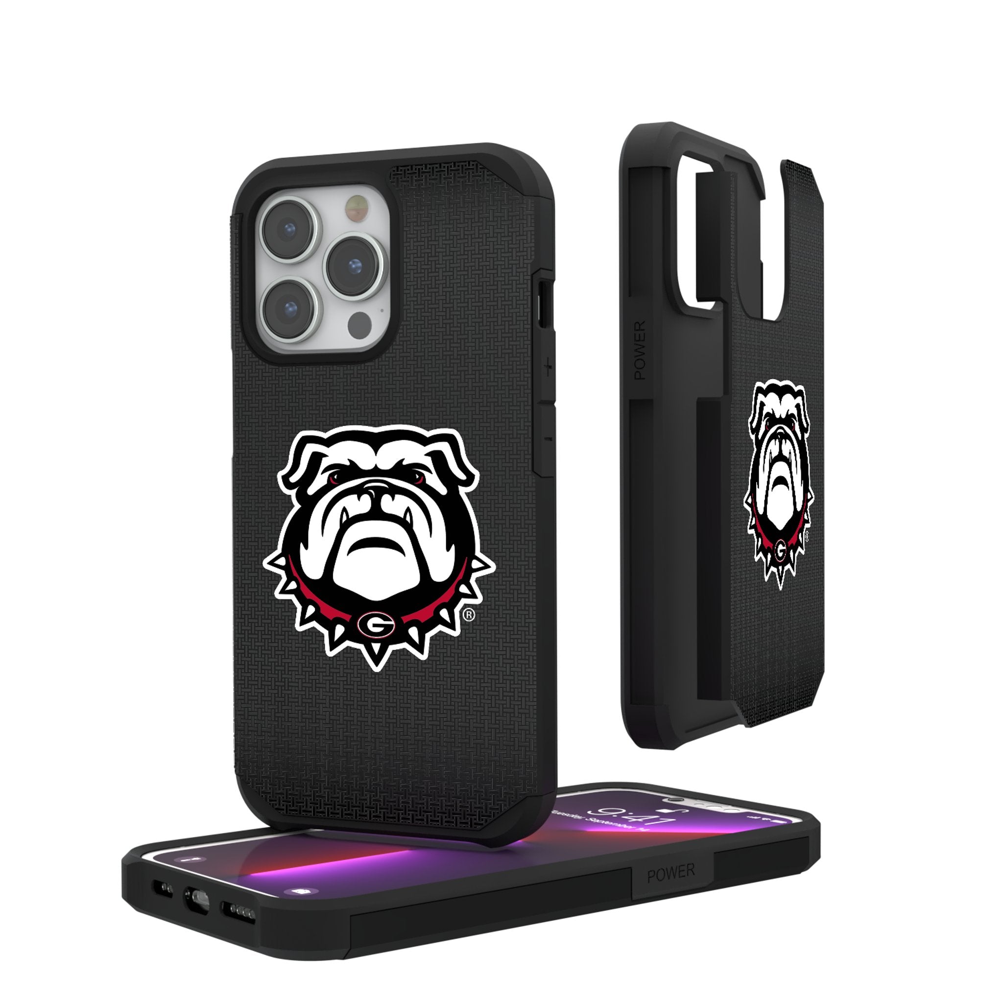 University of Georgia Bulldogs Uga Linen Rugged Phone Case for Apple iPhone 1