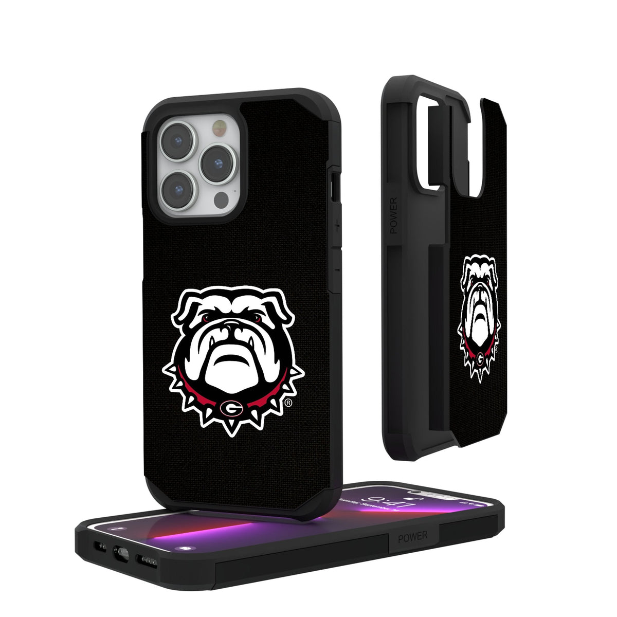 University of Georgia Bulldogs Uga Solid Rugged Phone Case for Apple iPhone 1