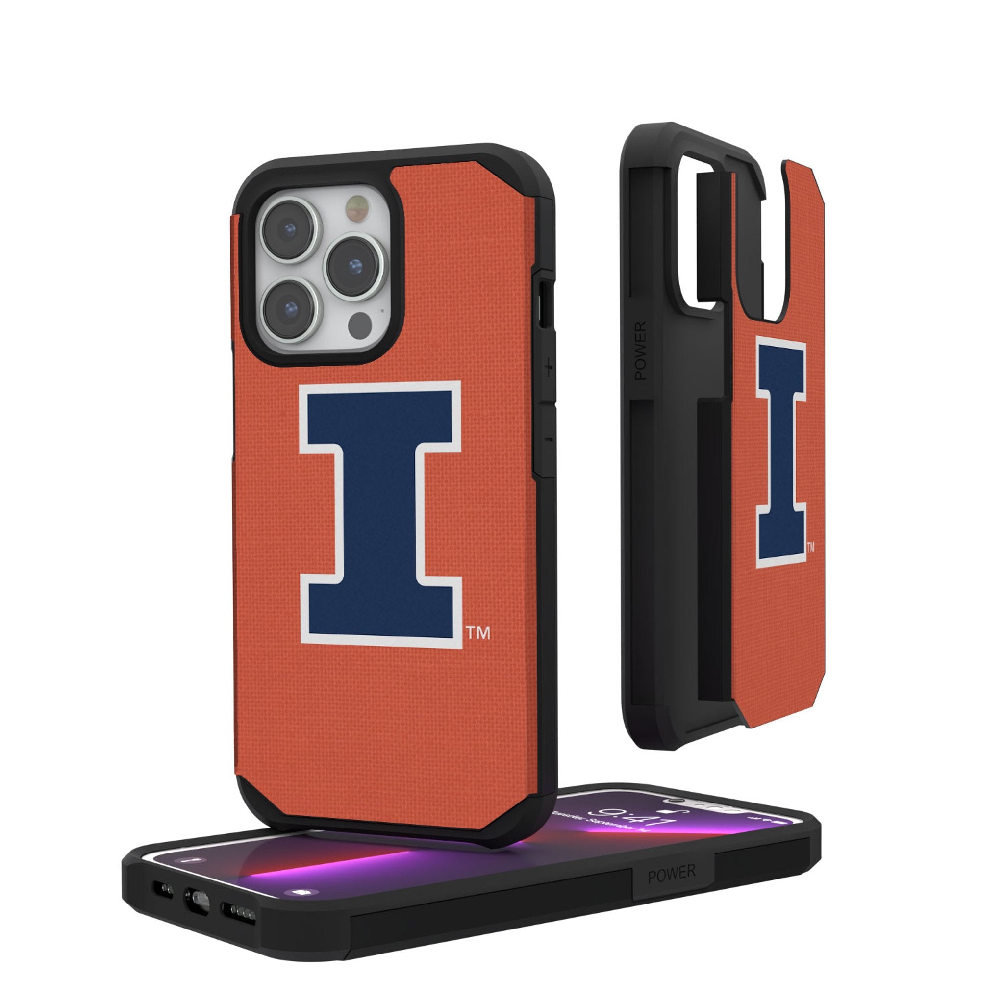 University of Illinois Fighting Illini Solid Rugged Phone Case