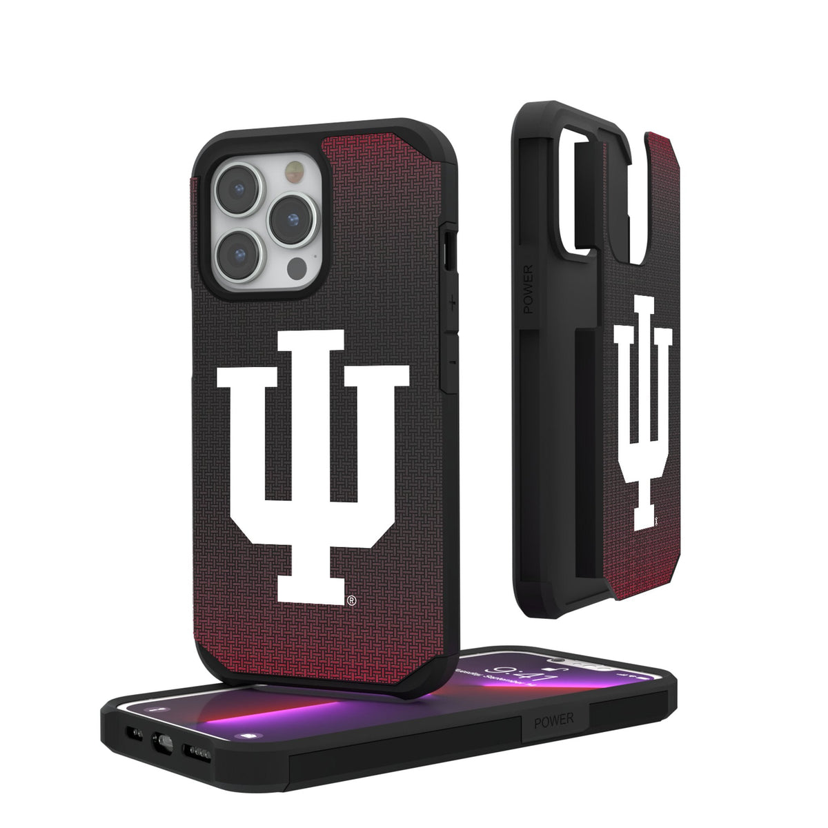 Indiana University Hoosiers Linen Rugged Phone Case for Apple iPhone 1