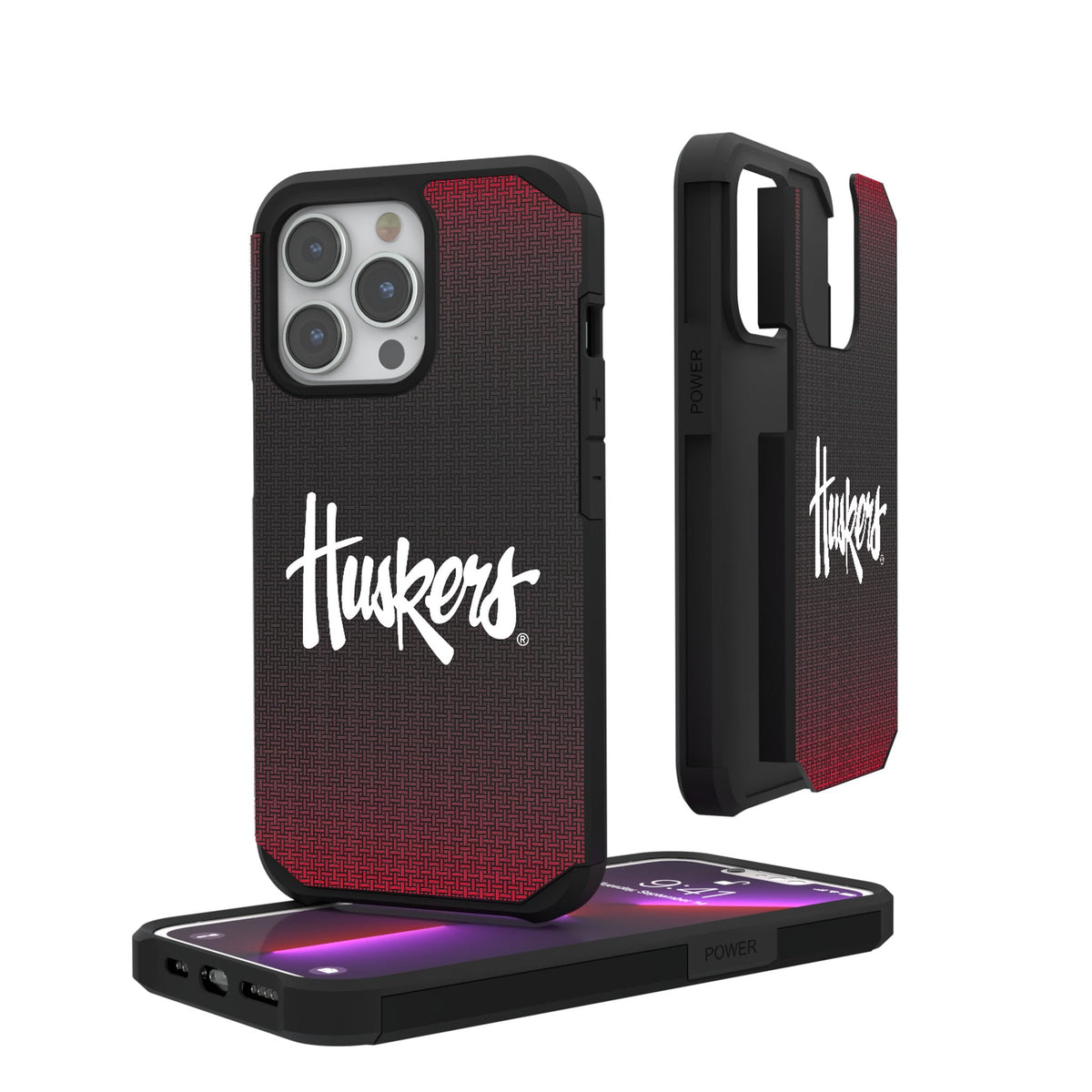 University of Nebraska Huskers Linen Rugged Phone Case 1
