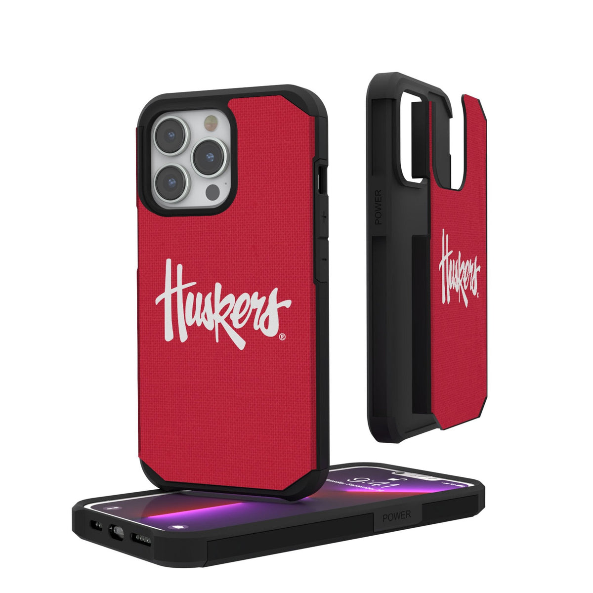 University of Nebraska Huskers Solid Rugged Phone Case 1