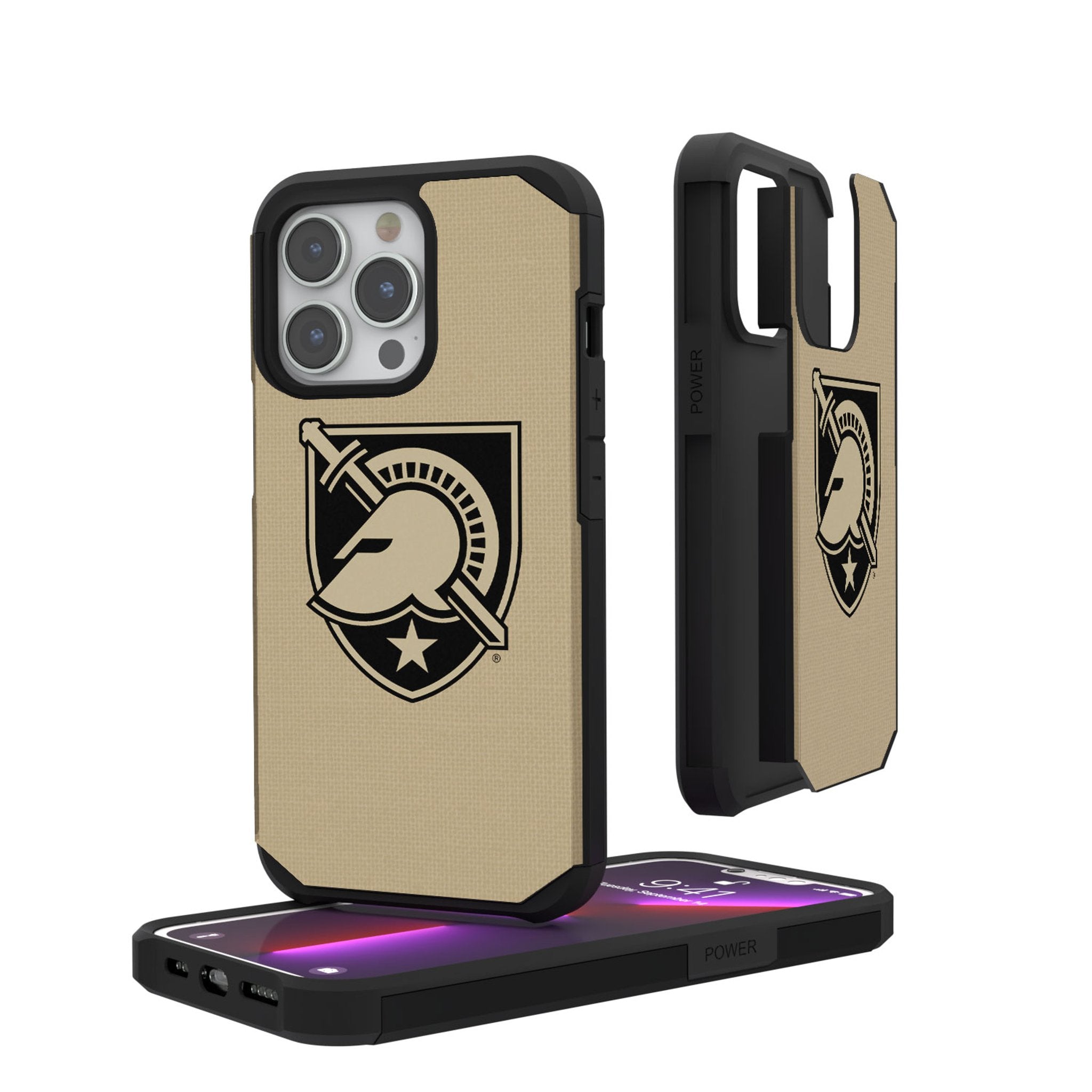 United States Military Academy Black Knights Solid Rugged Phone Case 1