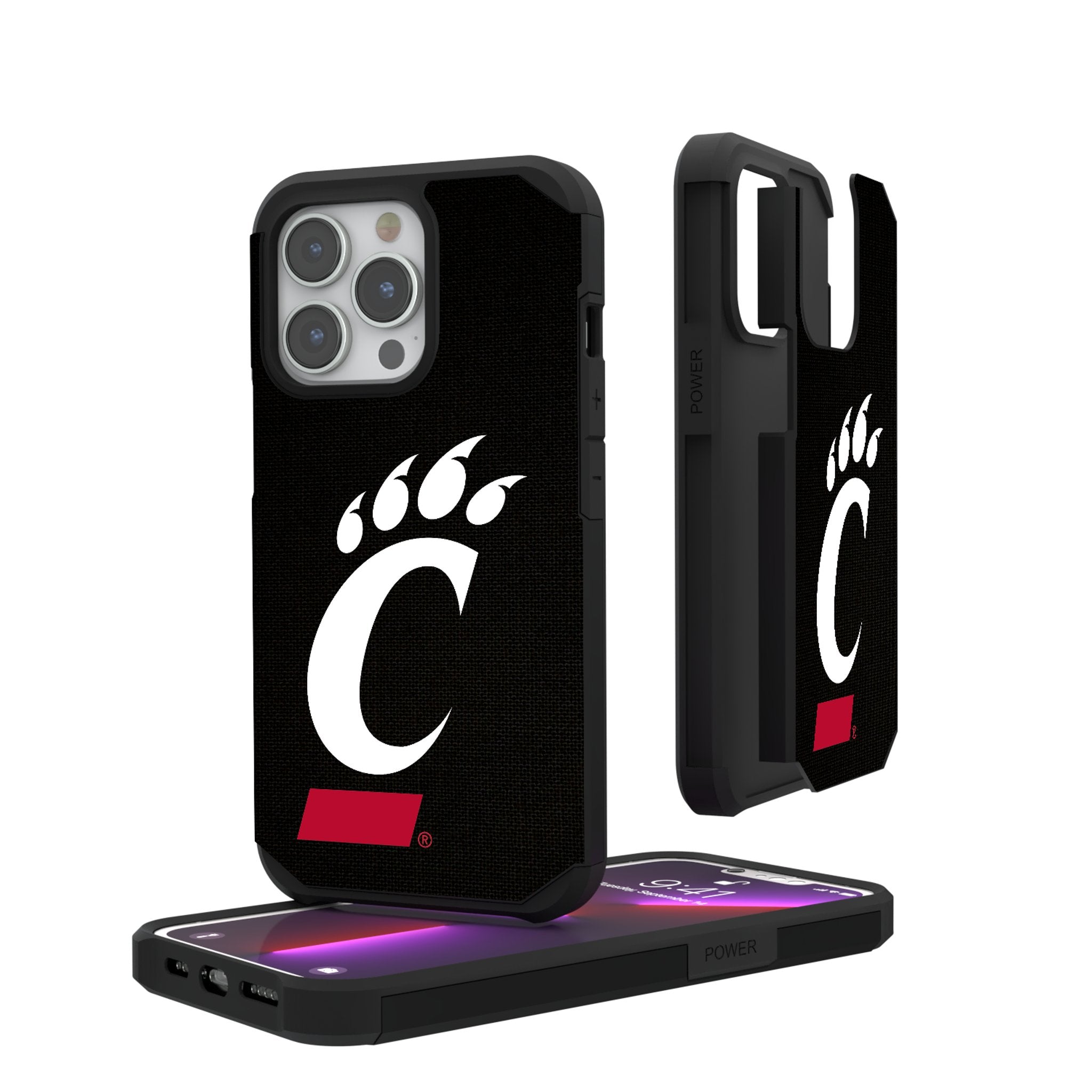 University of Cincinnati Bearcats Solid Rugged Phone Case for Apple iPhone