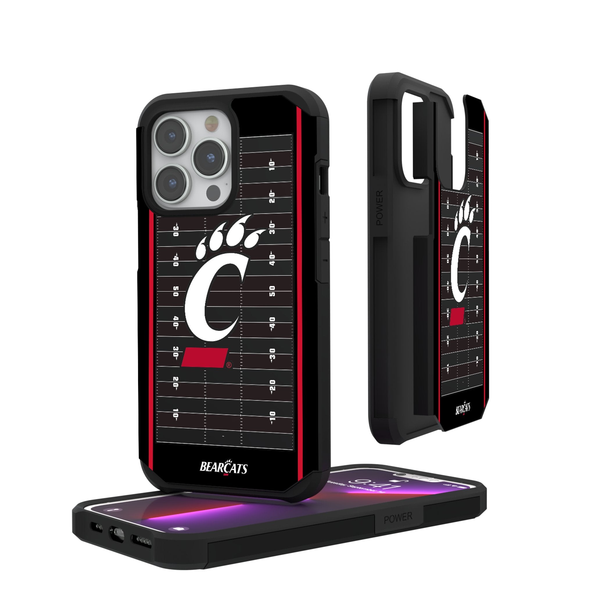 University of Cincinnati Bearcats Field Rugged Phone Case for Apple iPhone 1