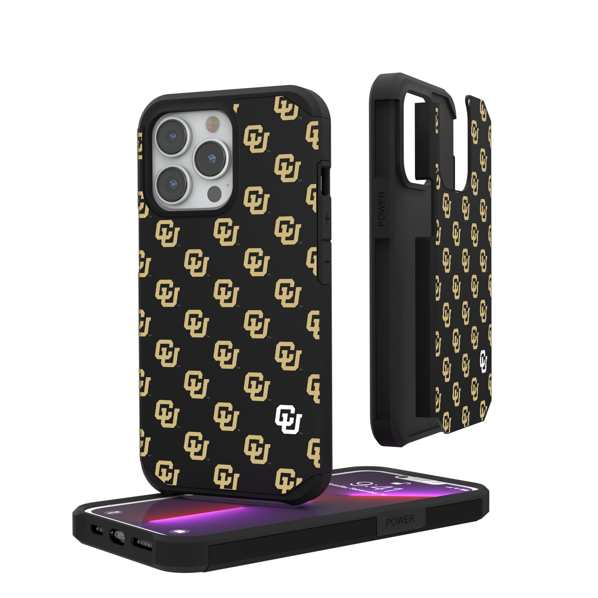 University of Colorado Buffaloes Fashion Pattern Rugged Phone Case for Apple iPhone 1