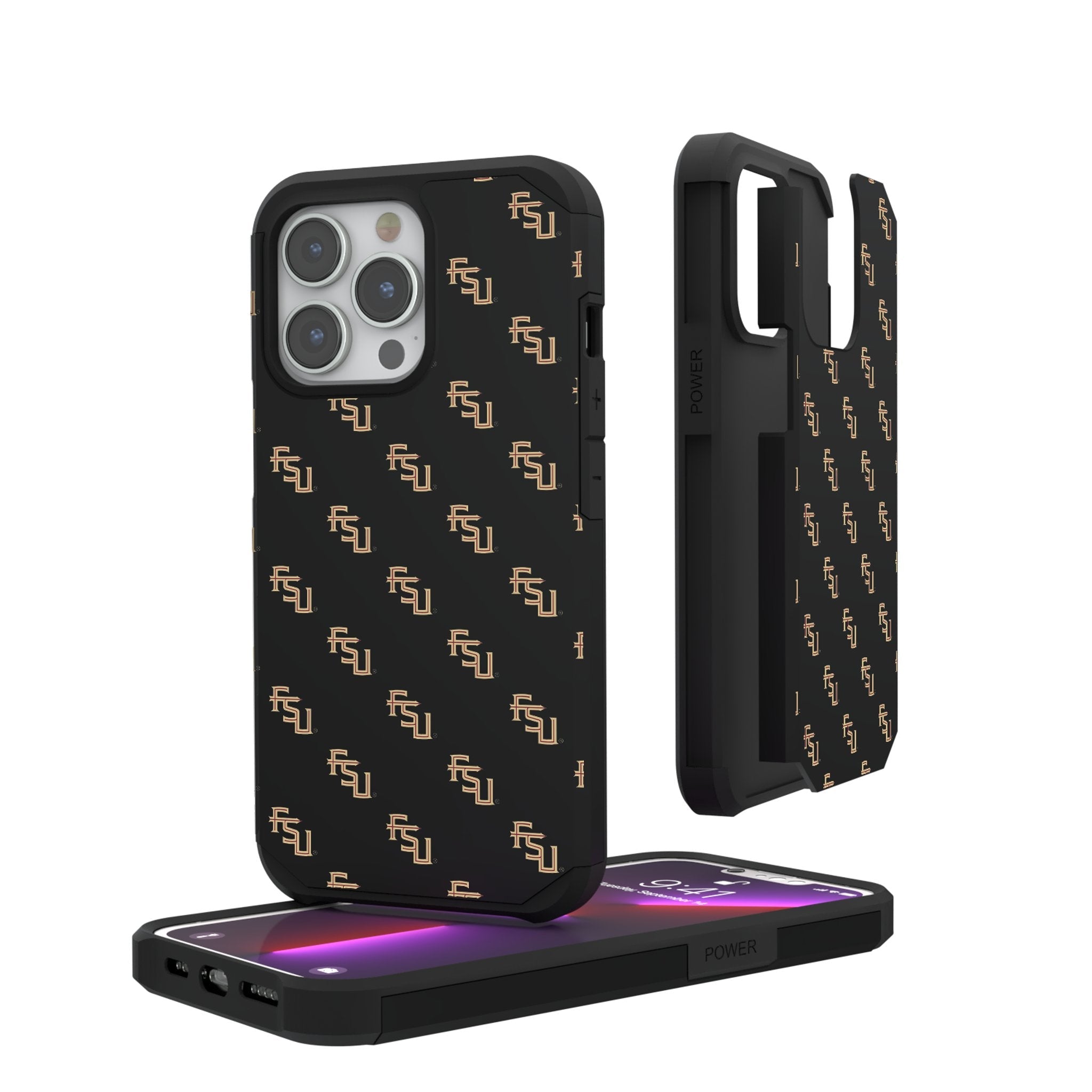 Florida State University Seminoles Fashion Pattern Rugged Phone Case for Apple iPhone
