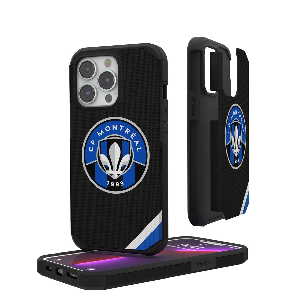 CF Montreal  Diagonal Stripe Rugged Phone Case 1