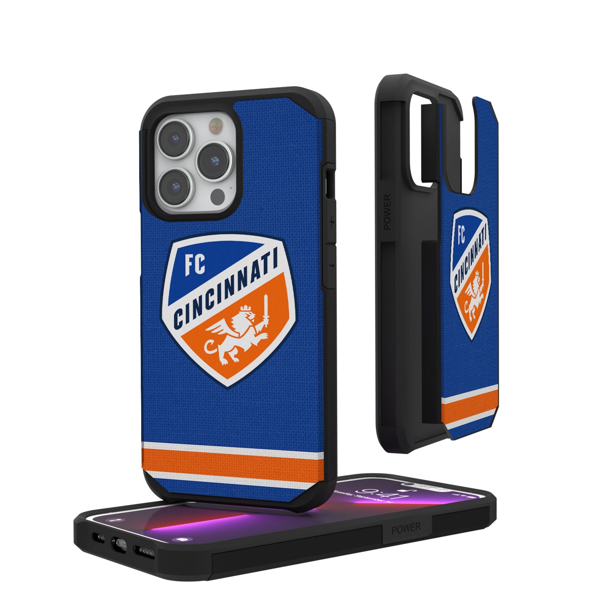 FC Cincinnati  Stripe Rugged Phone Case