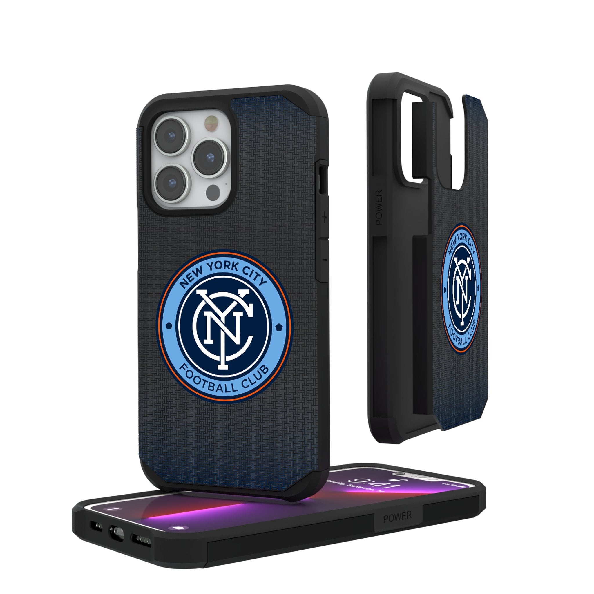 New York City FC  Linen Rugged Phone Case 1
