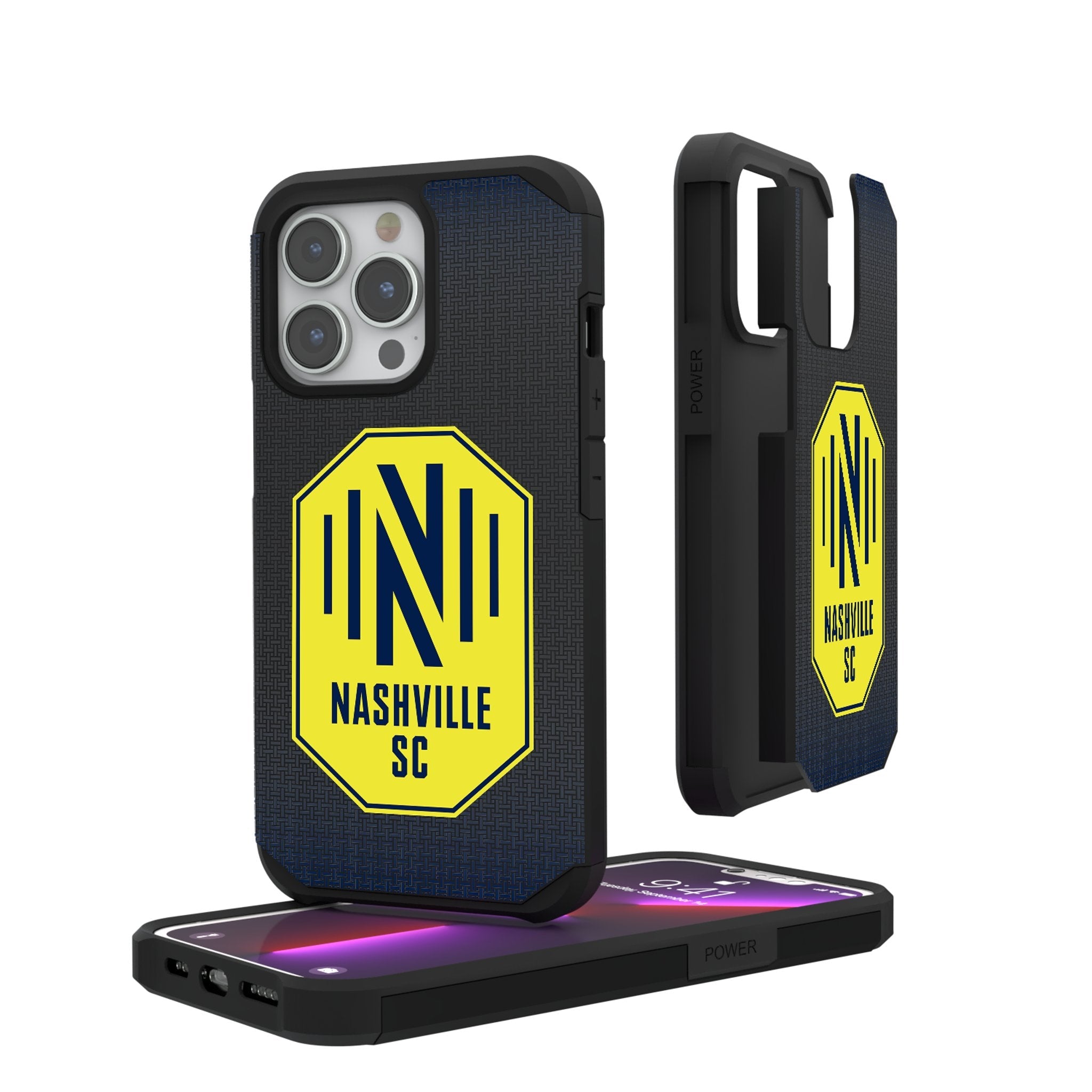 Nashville SC  Linen Rugged Phone Case