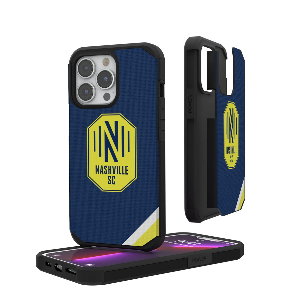 Nashville SC  Diagonal Stripe Rugged Phone Case 1