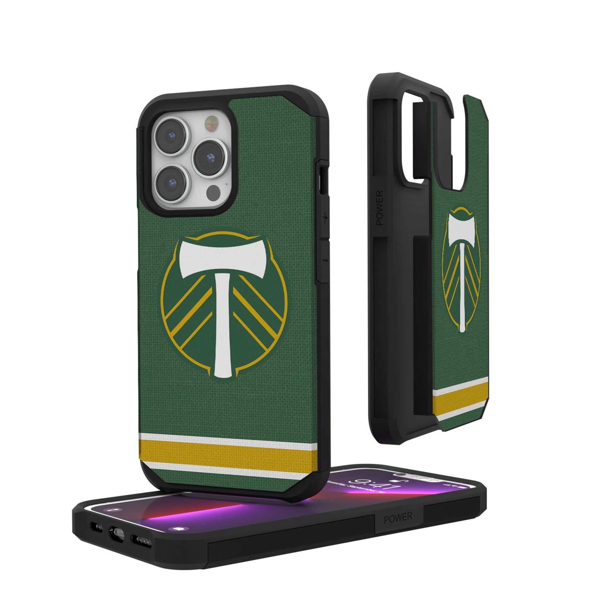 Portland Timbers   Stripe Rugged Phone Case 1
