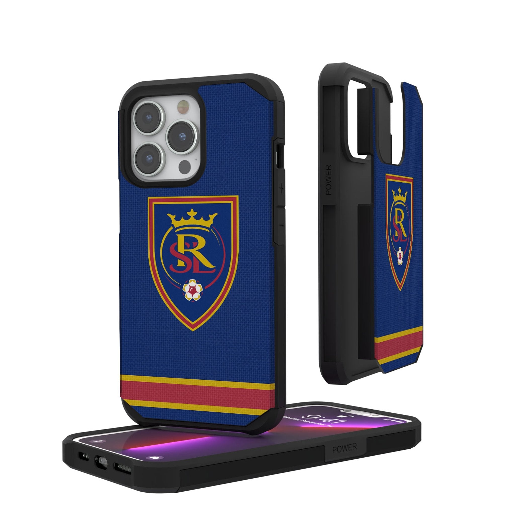 Real Salt Lake   Stripe Rugged Phone Case