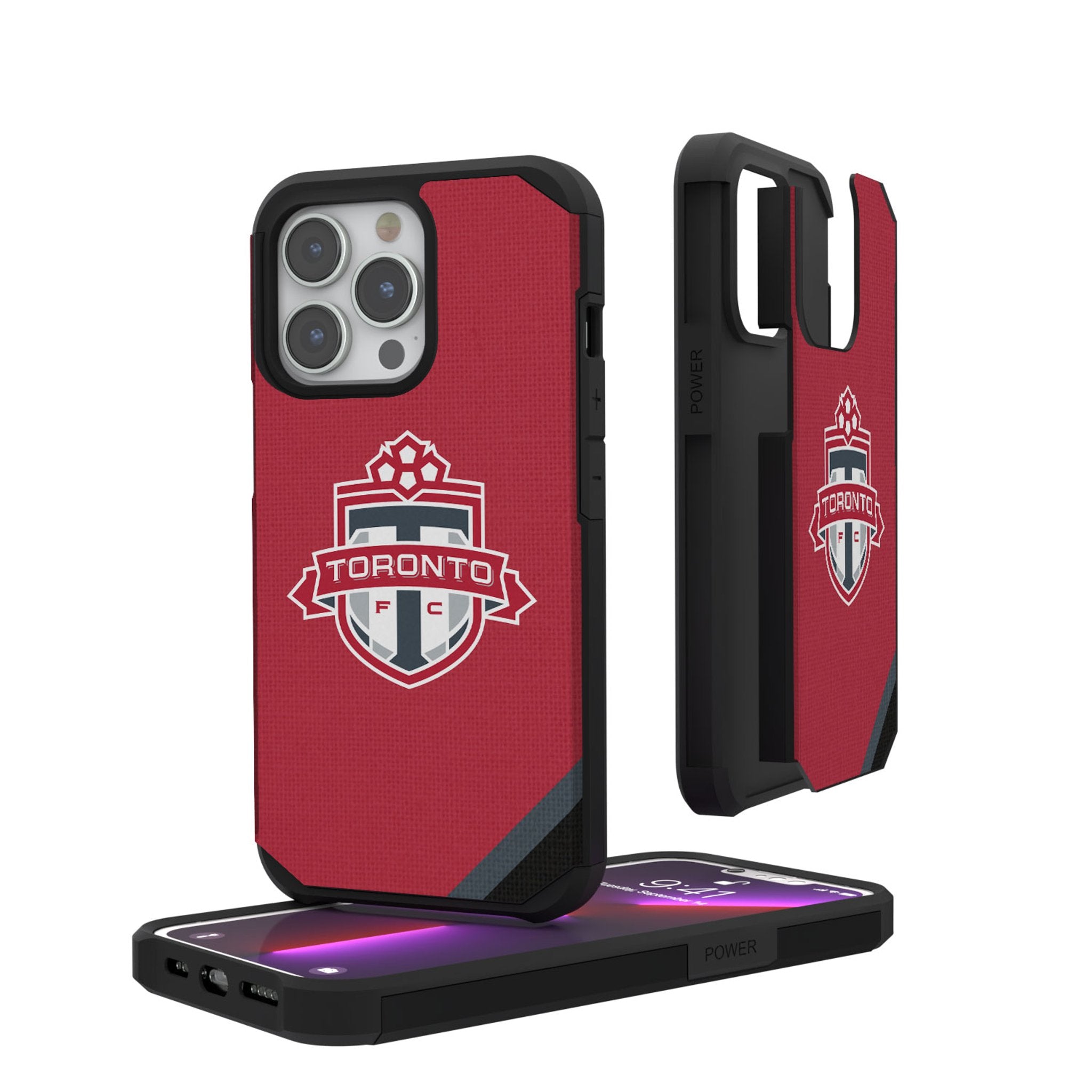 Toronto FC   Diagonal Stripe Rugged Phone Case