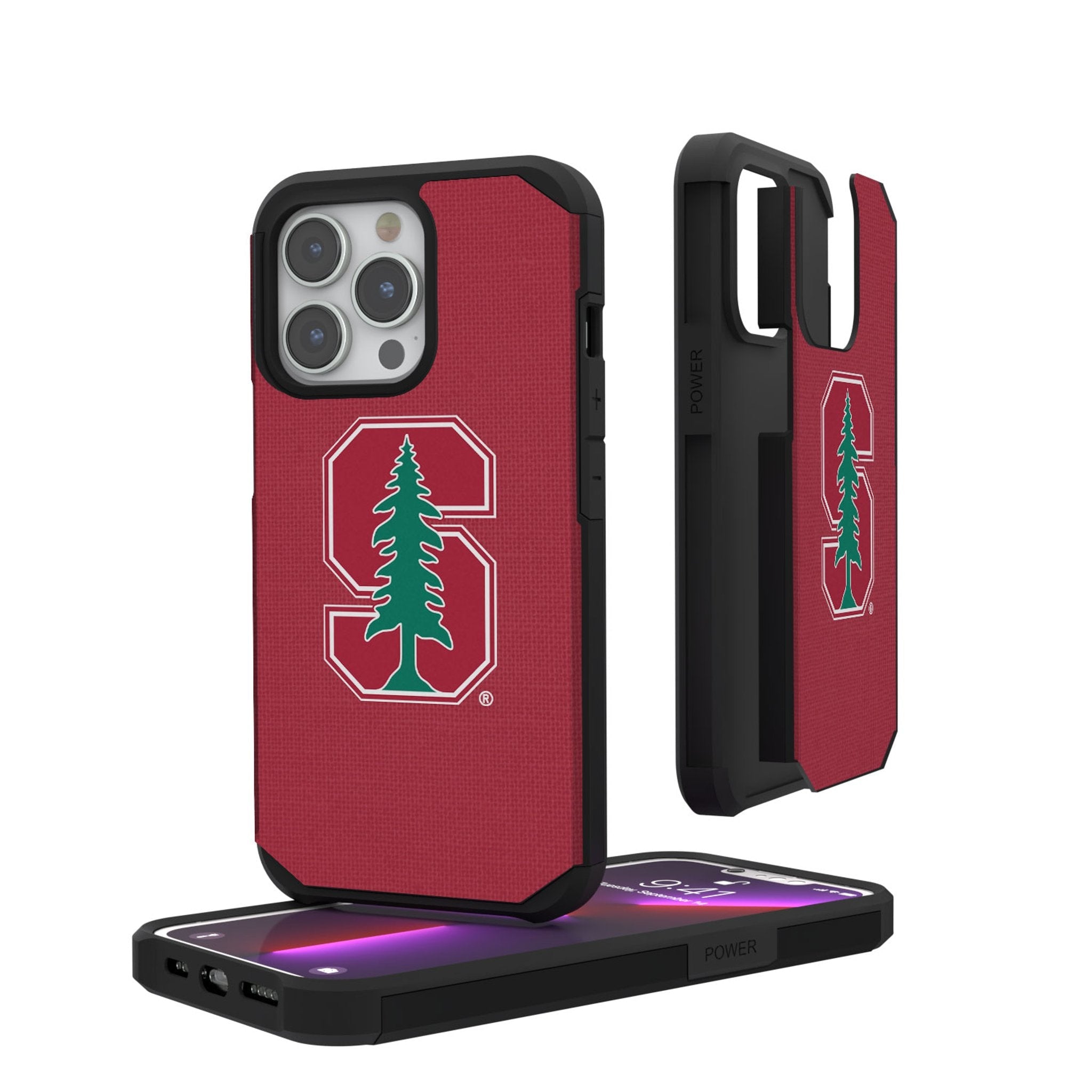 Stanford University Cardinal Solid Rugged Phone Case