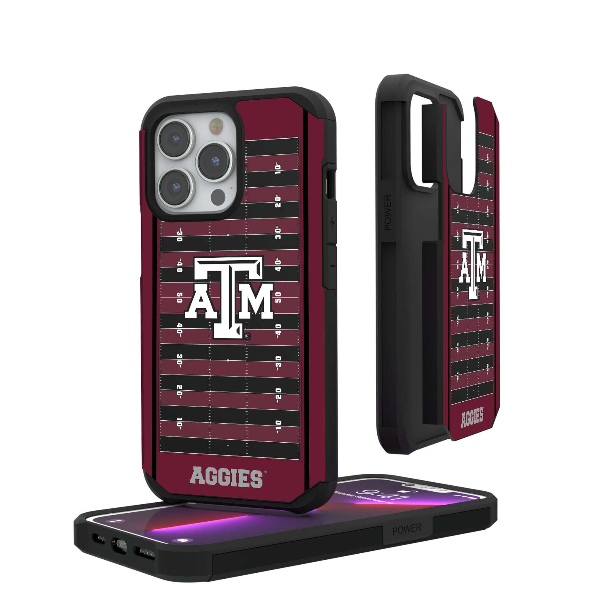 Texas A&M University Aggies Field Rugged Phone Case for Apple iPhone