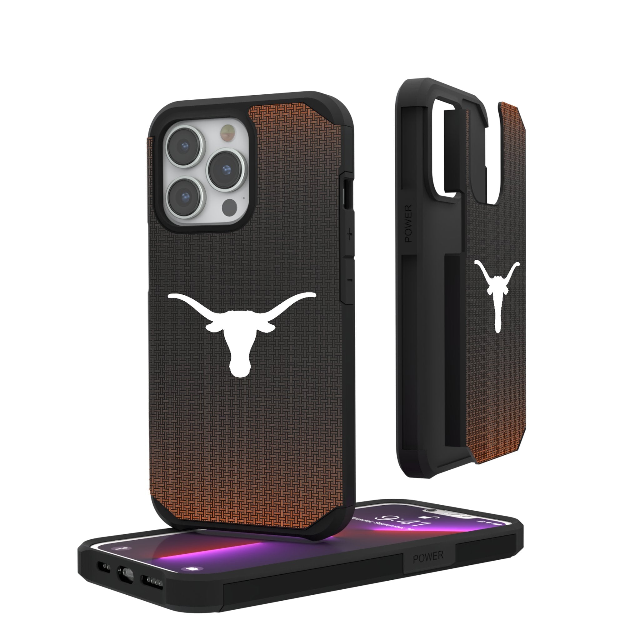 University of Texas Longhorns Linen Rugged Phone Case 1