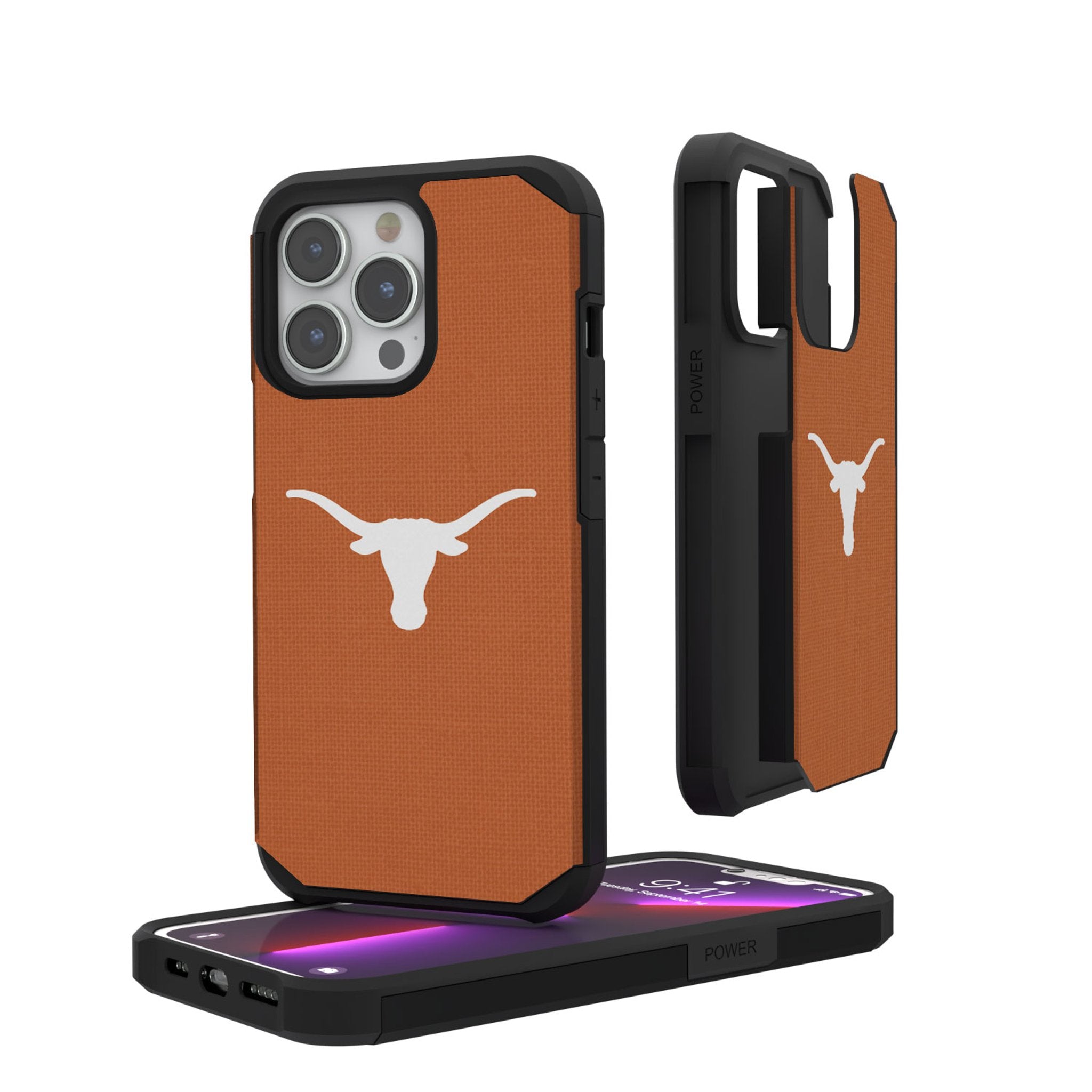 University of Texas Longhorns Solid Rugged Phone Case 1