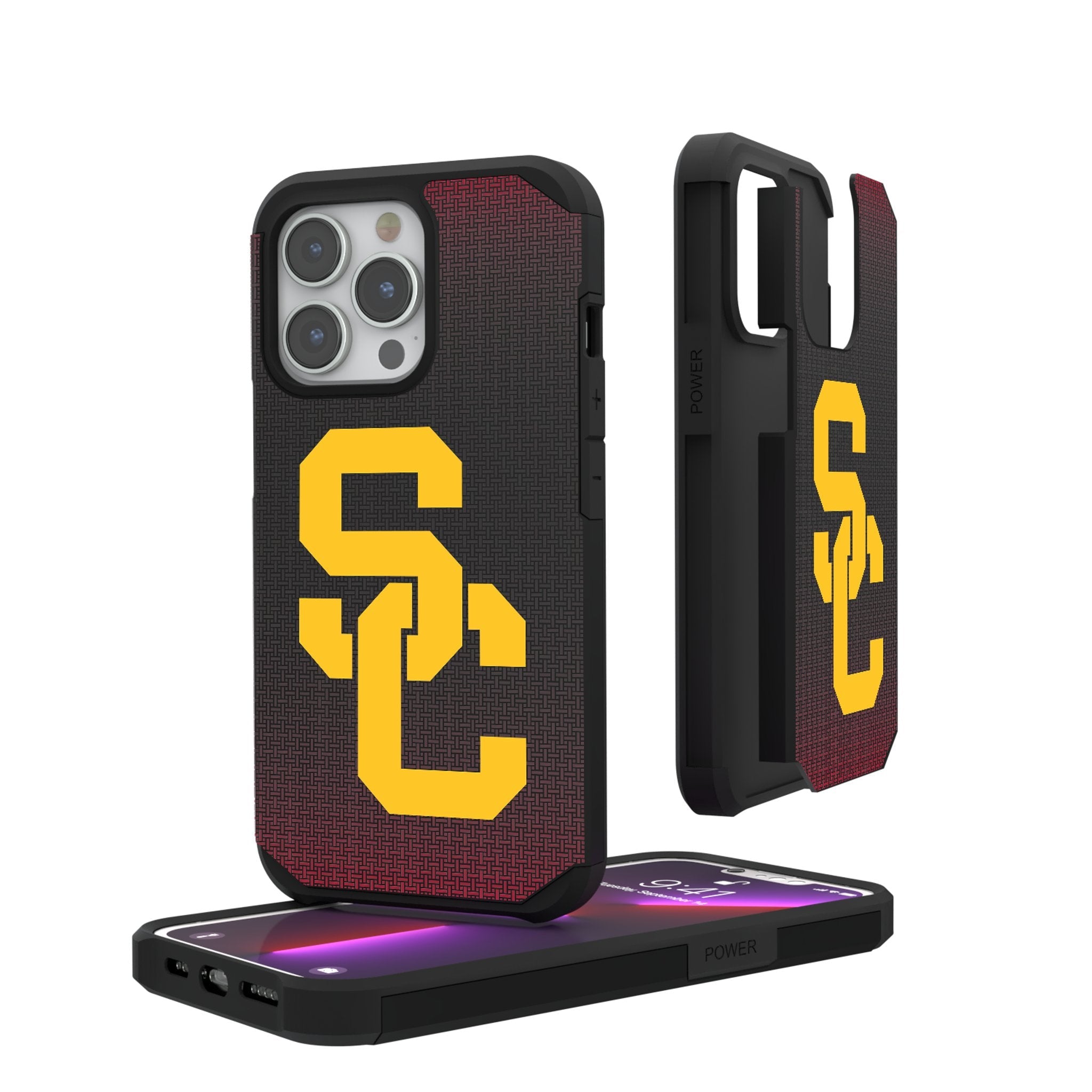 University of Southern California Trojans Linen Rugged Phone Case 1