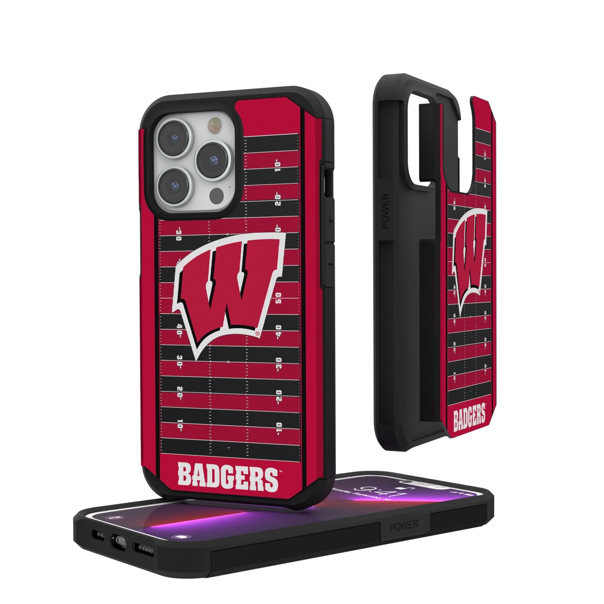 University of Wisconsin Badgers Field Rugged Phone Case 1