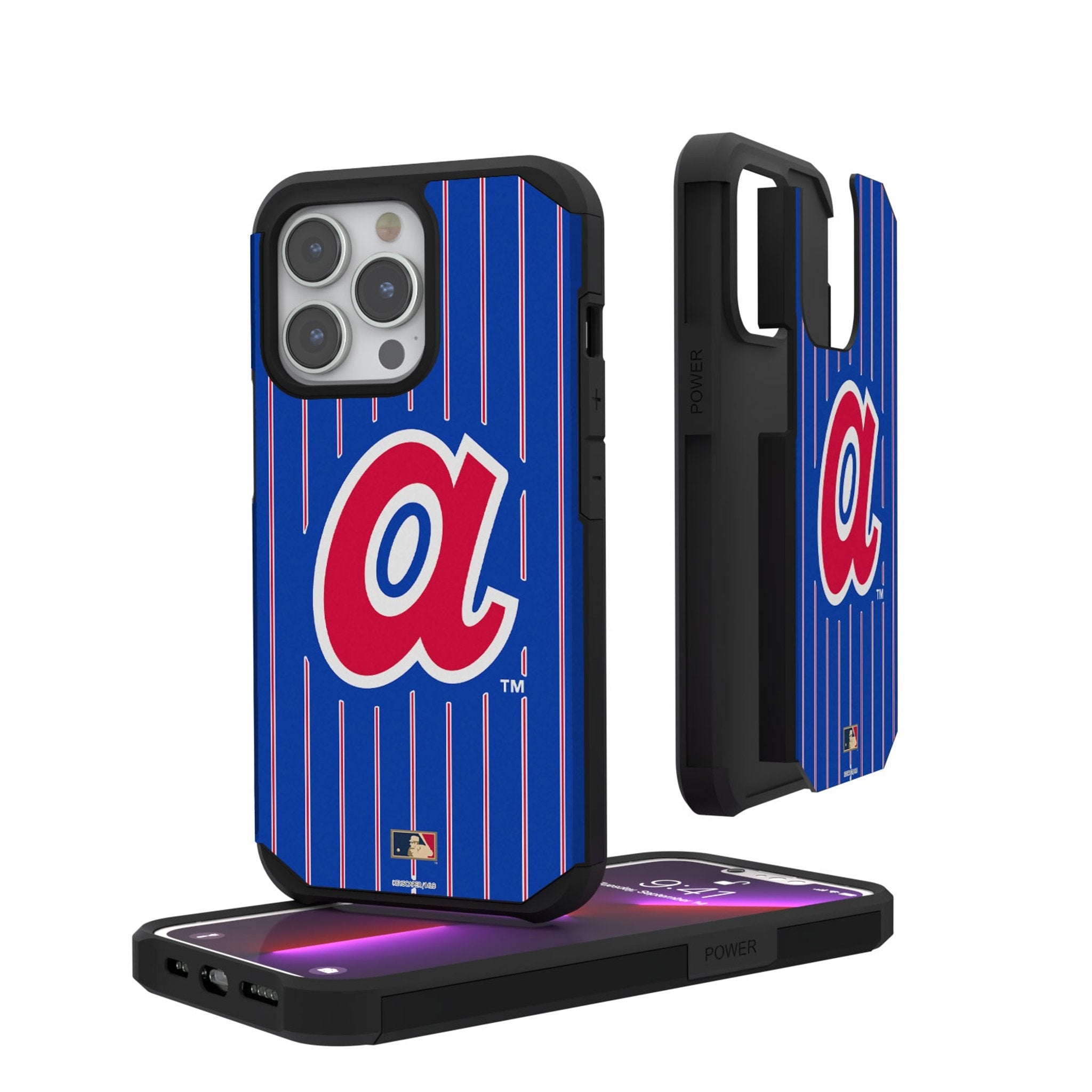 Atlanta Braves 1972-1980 - Cooperstown Collection Pinstripe Rugged Phone Case 1