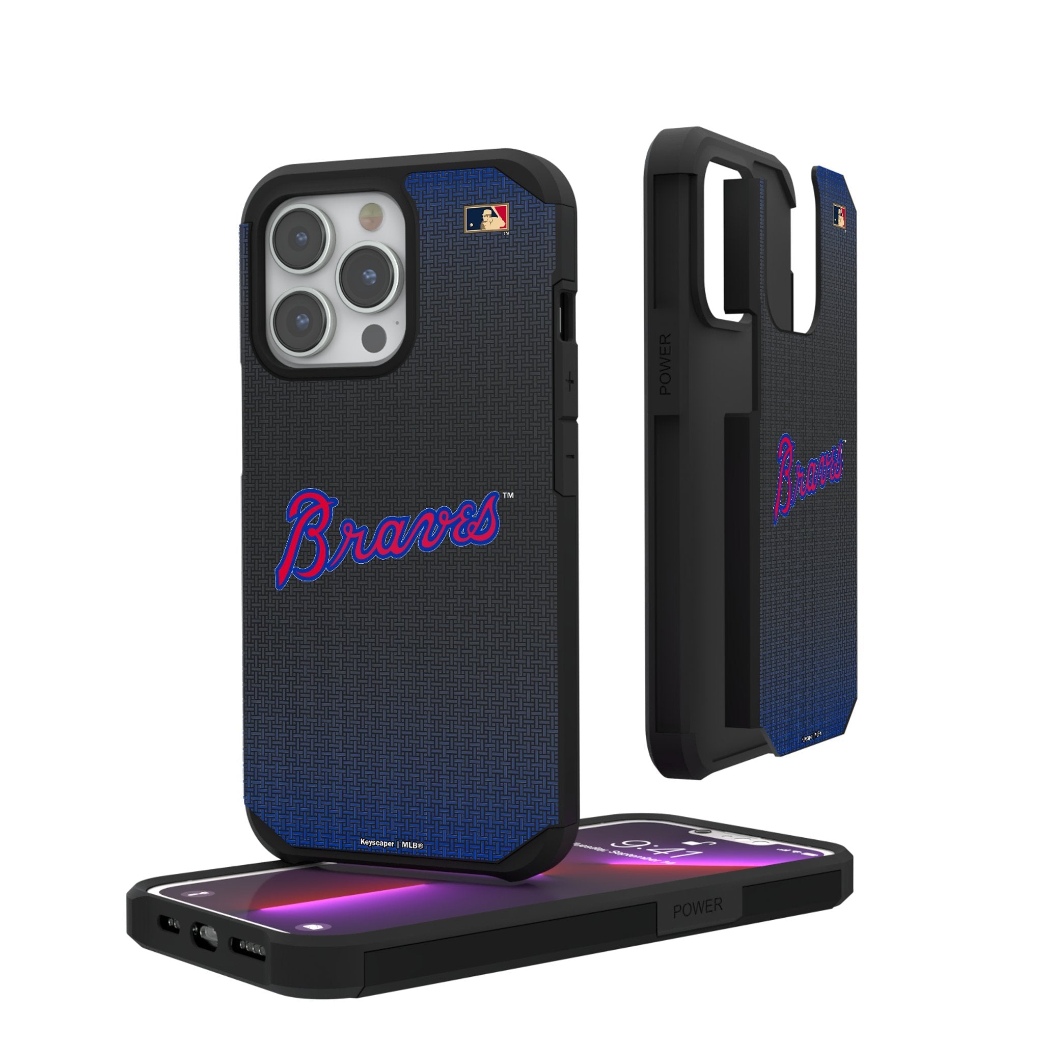 Atlanta Braves Home 2012 - Cooperstown Collection Linen Rugged Phone Case