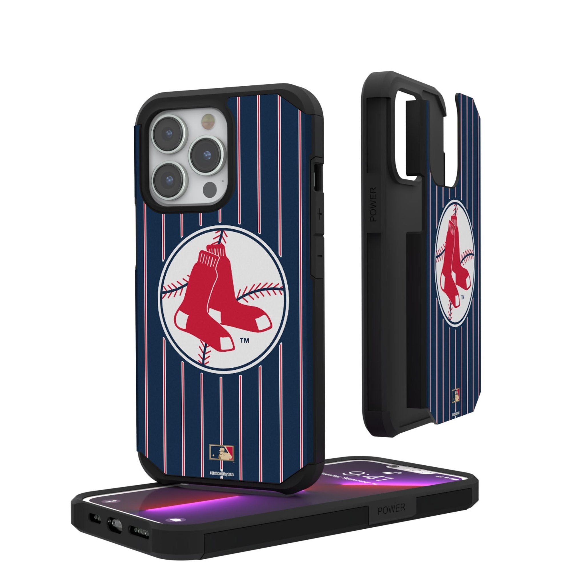 Boston Red Sox 1970-1975 - Cooperstown Collection Pinstripe Rugged Phone Case