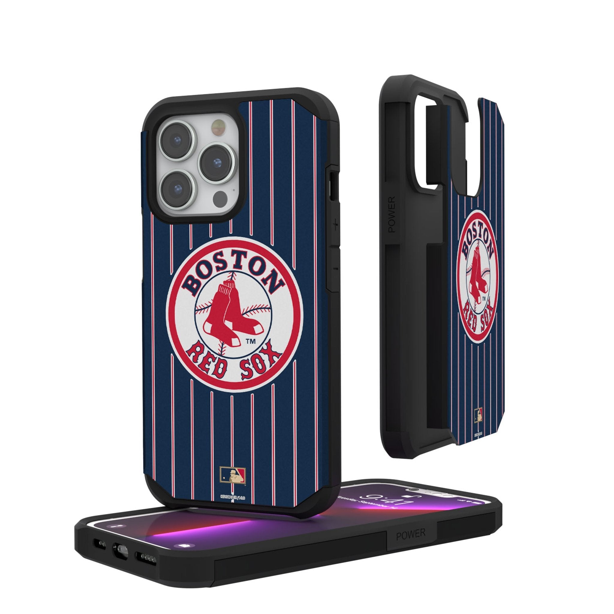Boston Red Sox 1976-2008 - Cooperstown Collection Pinstripe Rugged Phone Case