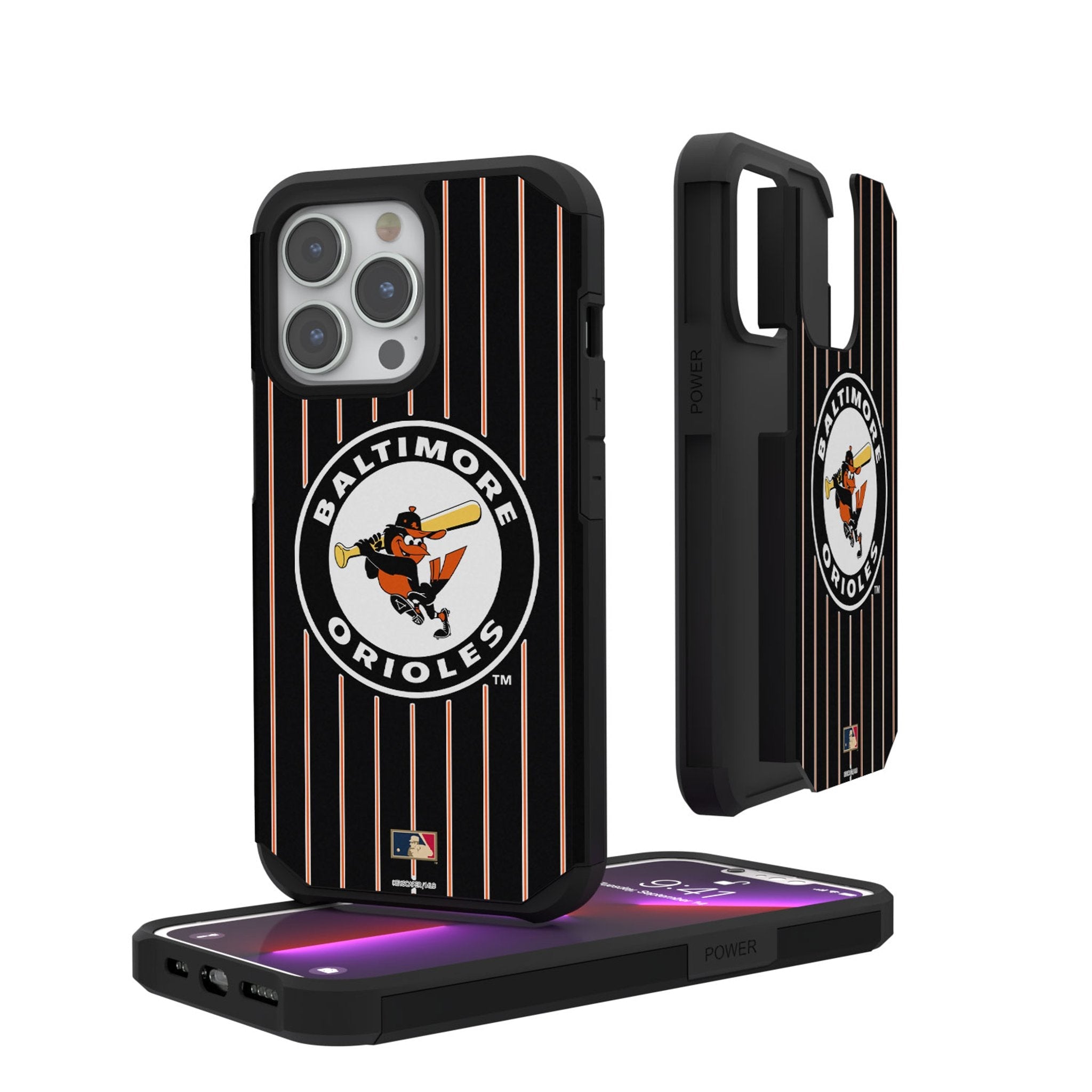 Baltimore Orioles 1966-1969 - Cooperstown Collection Pinstripe Rugged Phone Case 1