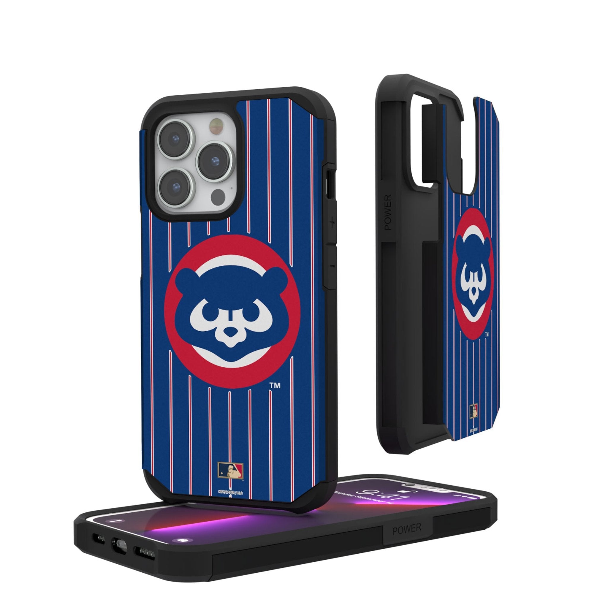 Chicago Cubs Home 1979-1993 - Cooperstown Collection Pinstripe Rugged Phone Case 1