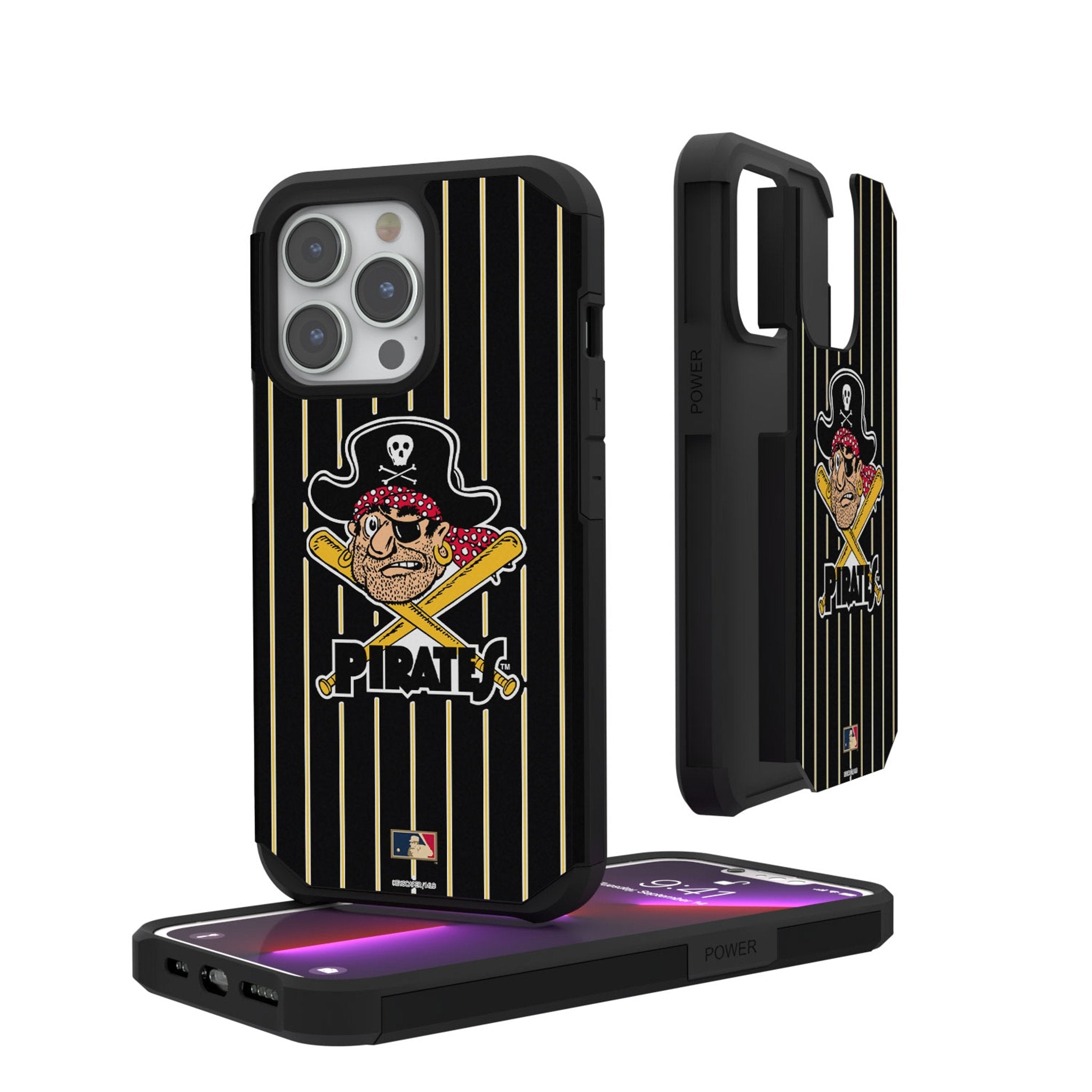 Pittsburgh Pirates 1958-1966 - Cooperstown Collection Pinstripe Rugged Phone Case 1