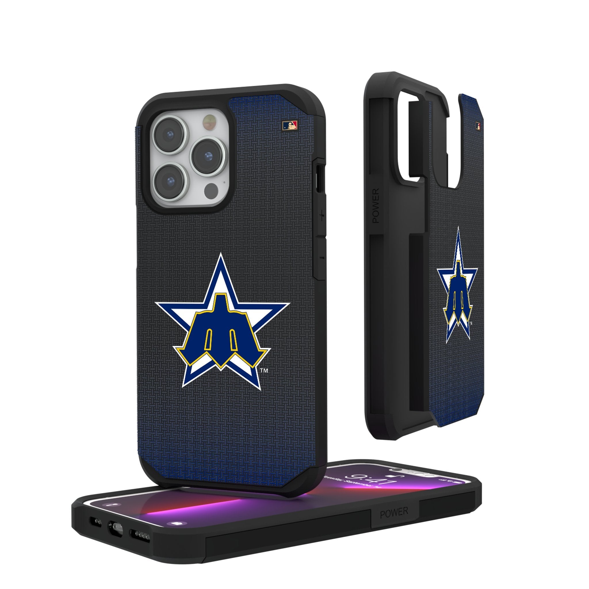 Seattle Mariners 1981-1986 - Cooperstown Collection Linen Rugged Phone Case 1