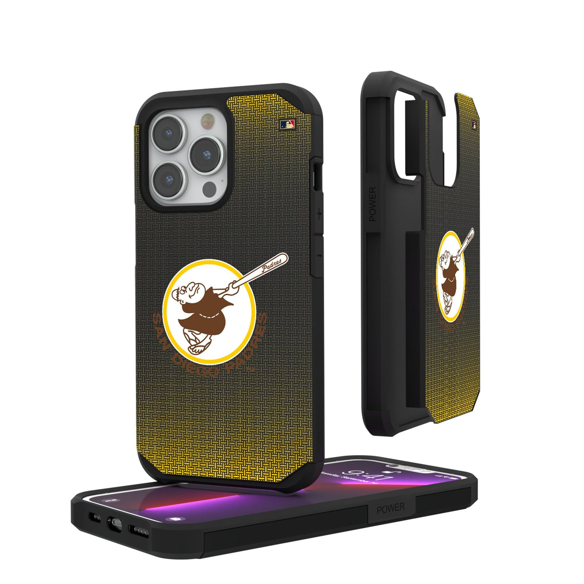 San Diego Padres 1969-1984 - Cooperstown Collection Linen Rugged Phone Case 1
