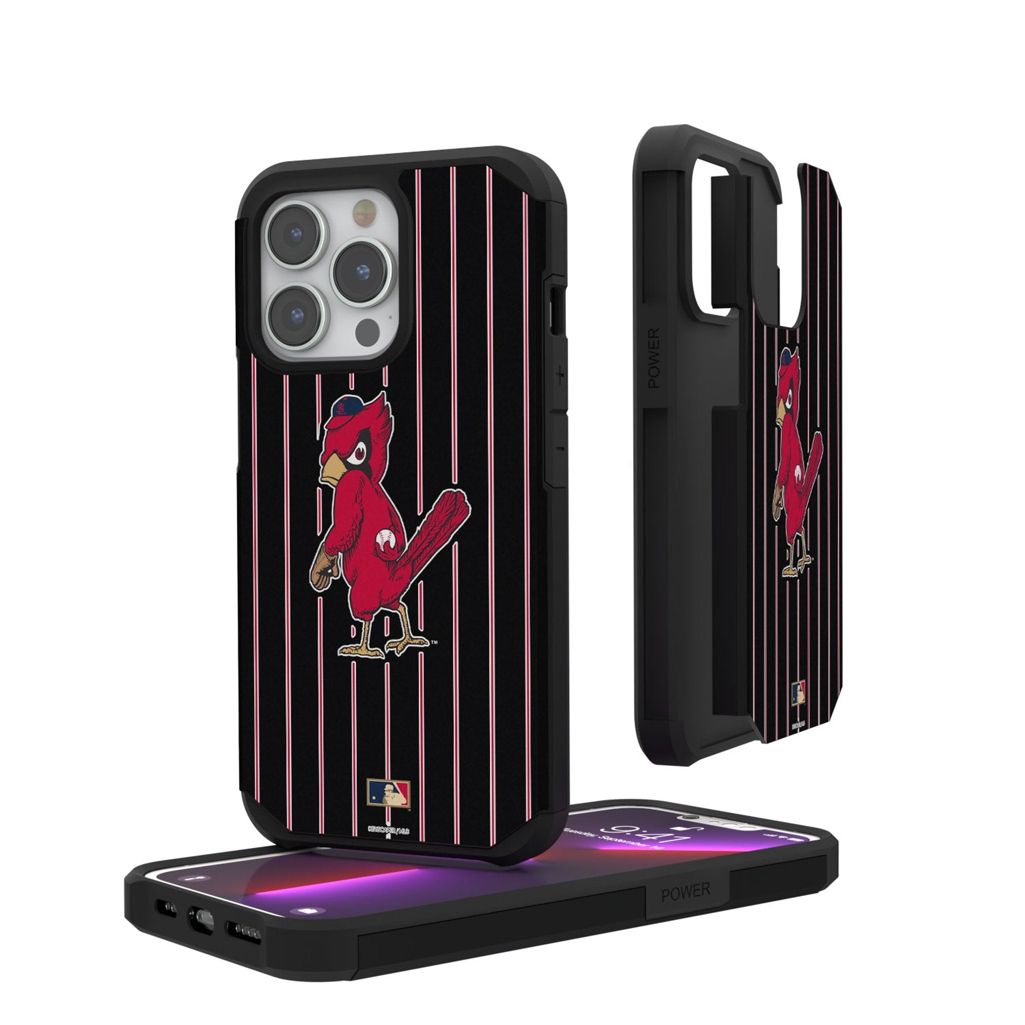 St Louis Cardinals 1950s - Cooperstown Collection Pinstripe Rugged Phone Case 1