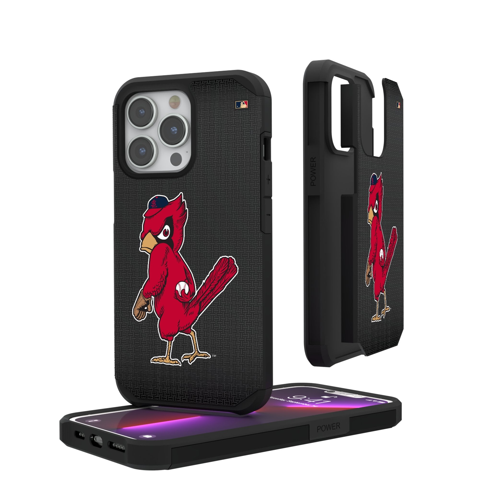 St Louis Cardinals 1950s - Cooperstown Collection Linen Rugged Phone Case