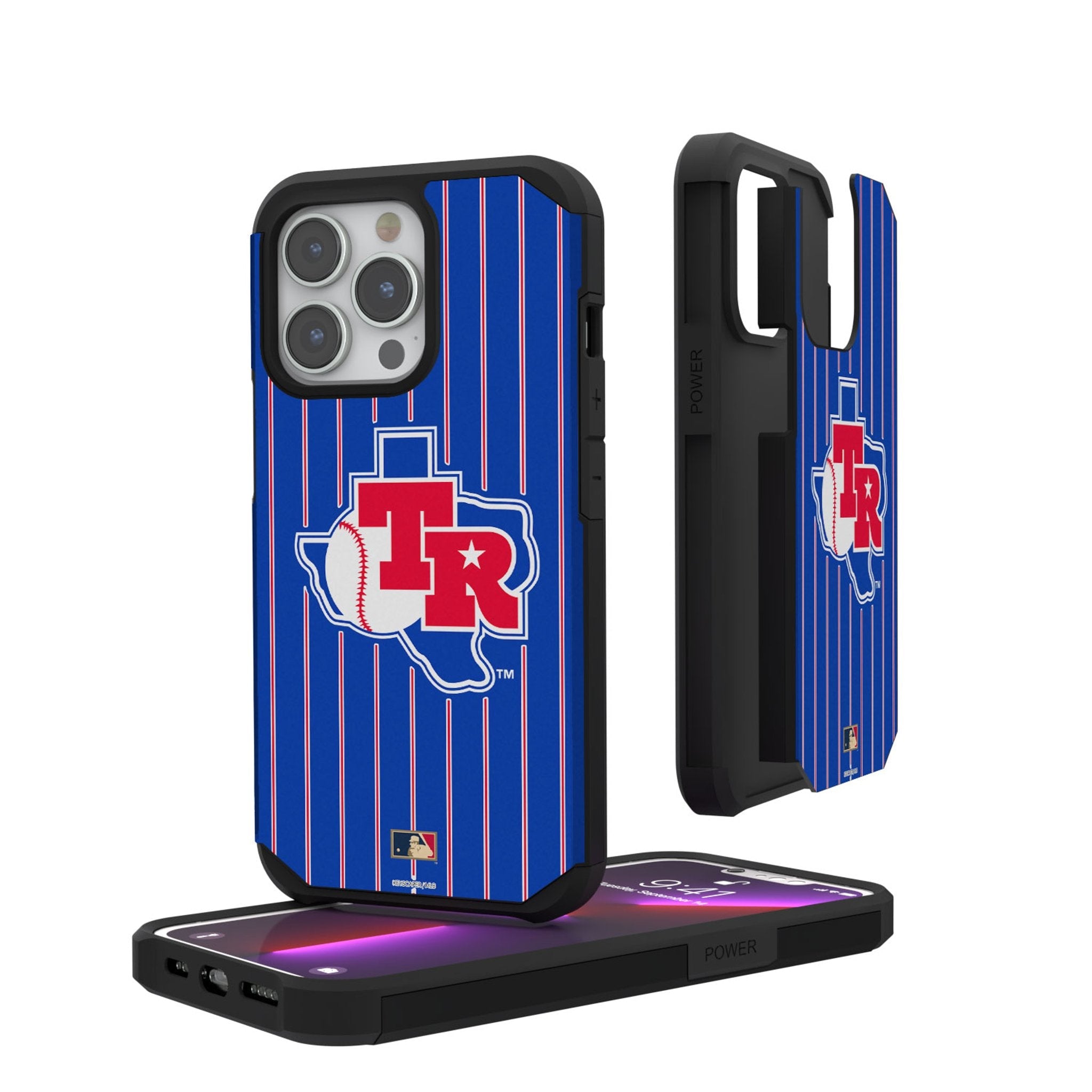 Texas Rangers 1981-1983 - Cooperstown Collection Pinstripe Rugged Phone Case 1