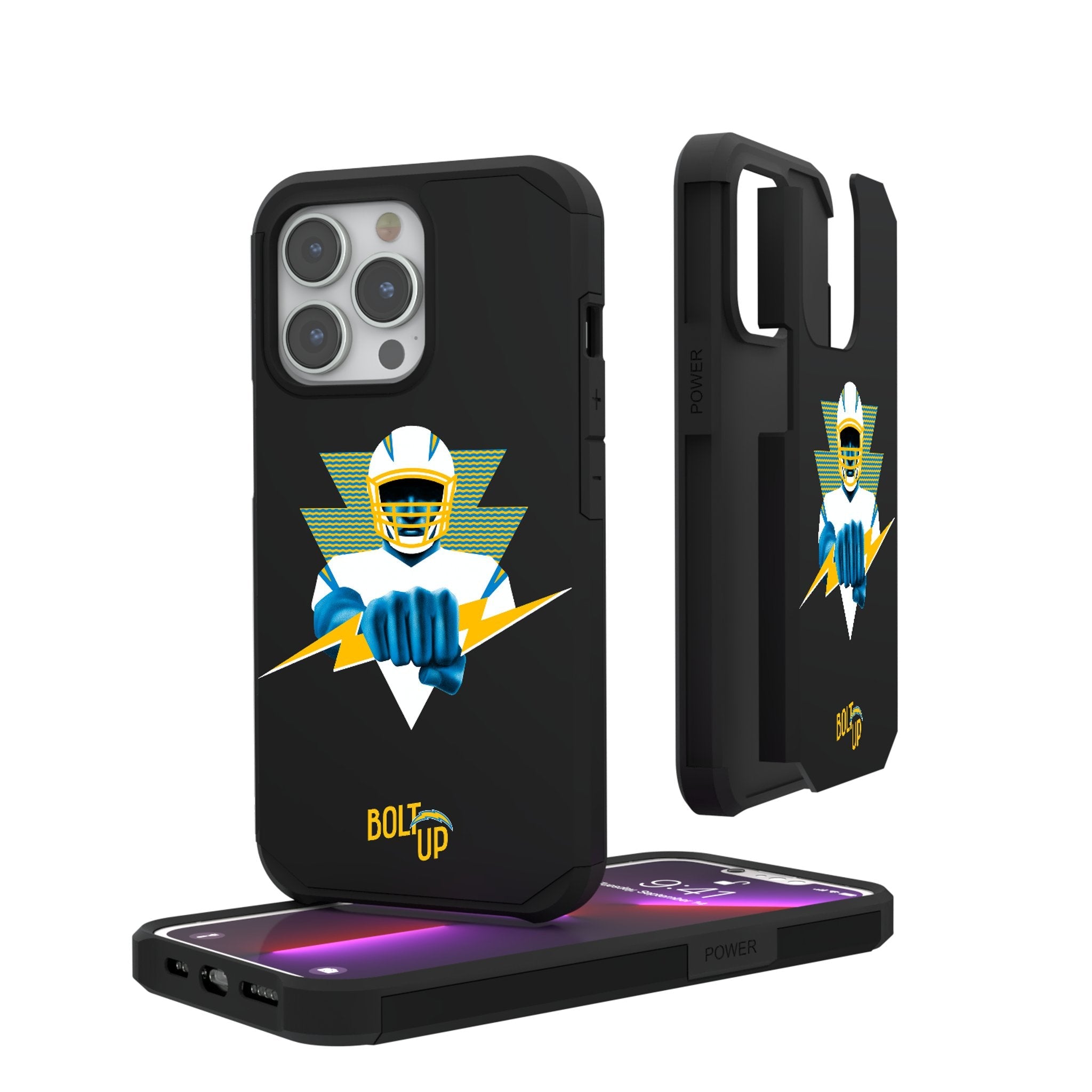 Los Angeles Chargers 2024 Illustrated Limited Edition Rugged Phone Case 1