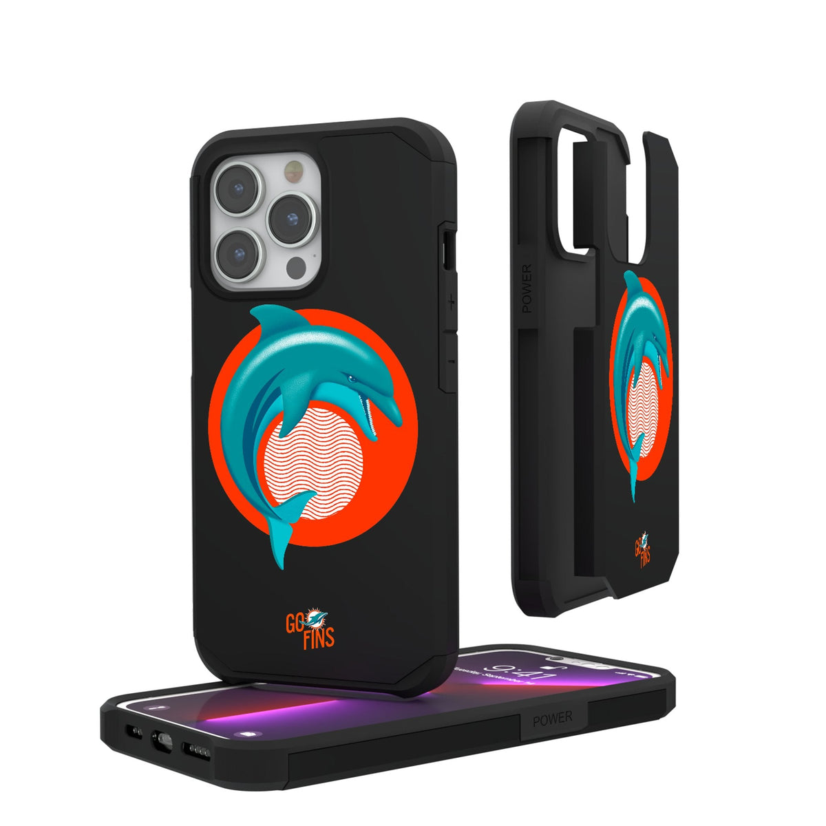 Miami Dolphins 2024 Illustrated Limited Edition Rugged Phone Case 1