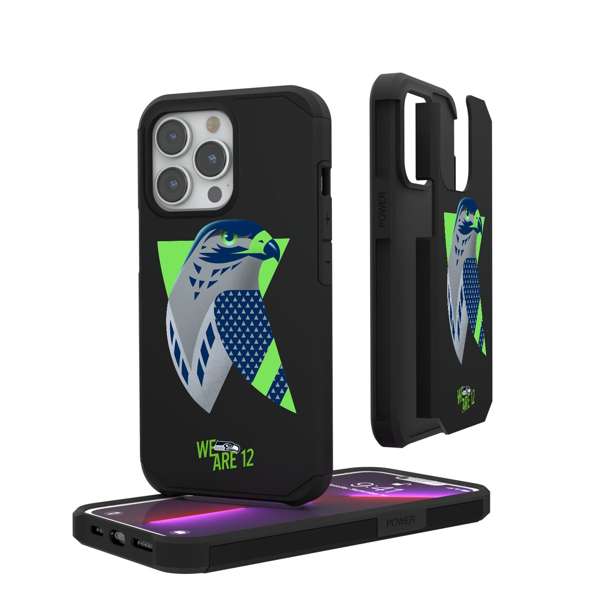Seattle Seahawks 2024 Illustrated Limited Edition Rugged Phone Case 1
