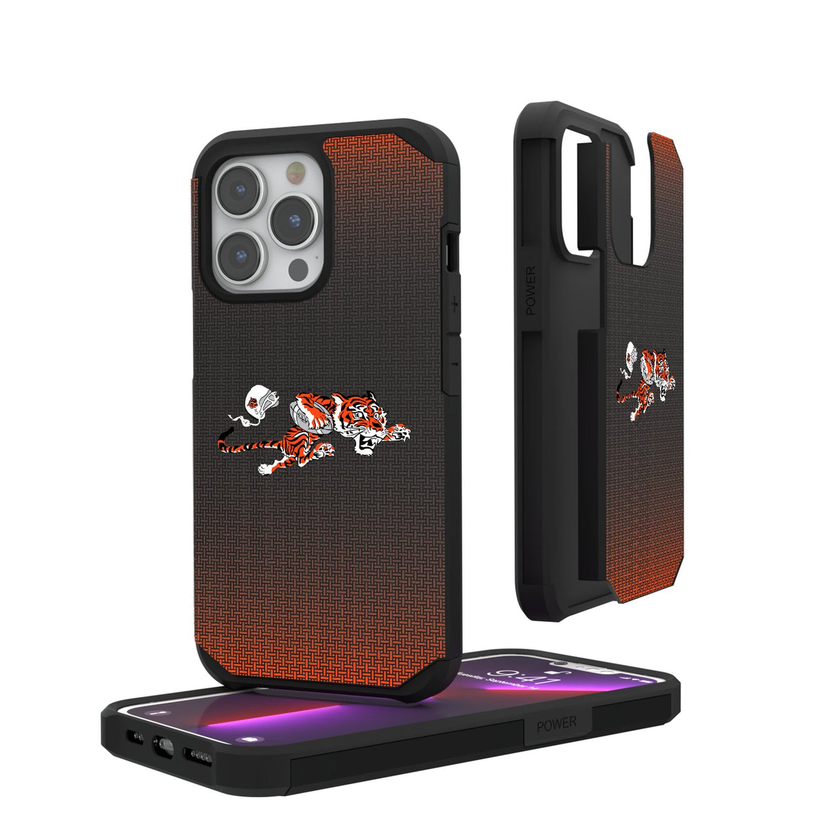 Cincinnati Bengals Historic Collection Linen Rugged Phone Case 1