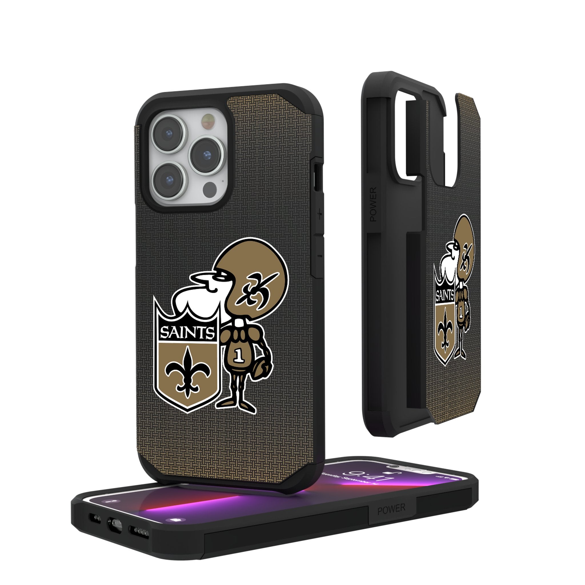 New Orleans Saints Historic Collection Linen Rugged Phone Case 1