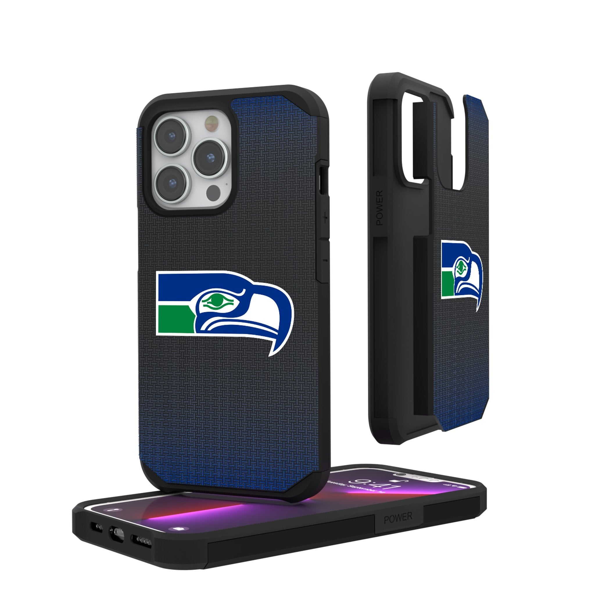 Seattle Seahawks Historic Collection Linen Rugged Phone Case 1