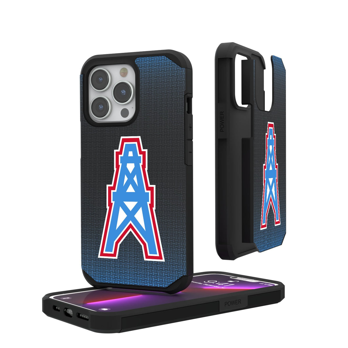 Houston Oilers Historic Collection Linen Rugged Phone Case 1