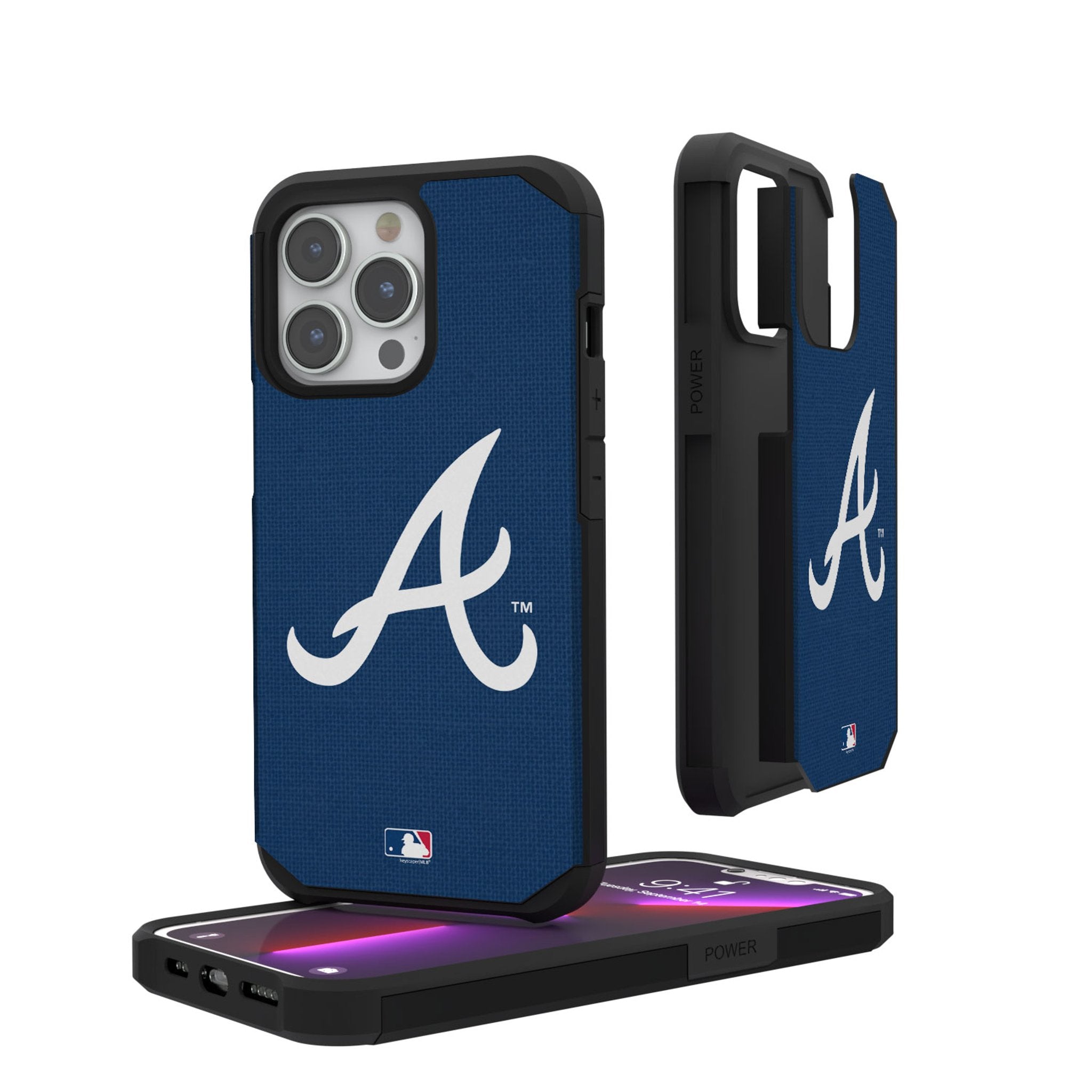 Atlanta Braves Solid Rugged Phone Case