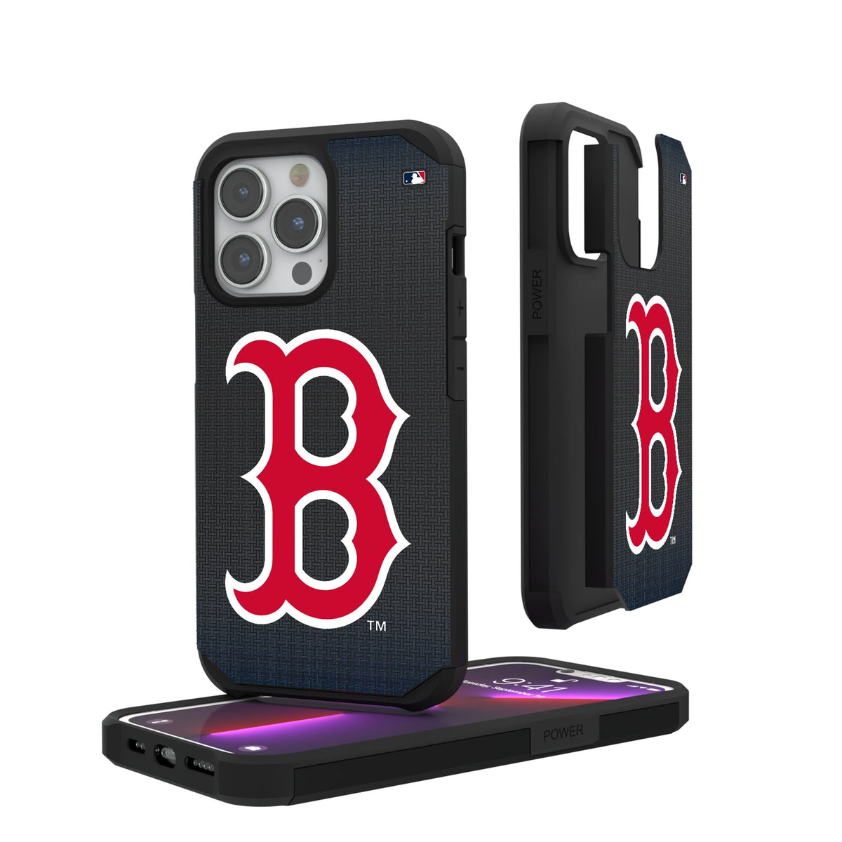 Boston Red Sox Linen Rugged Phone Case