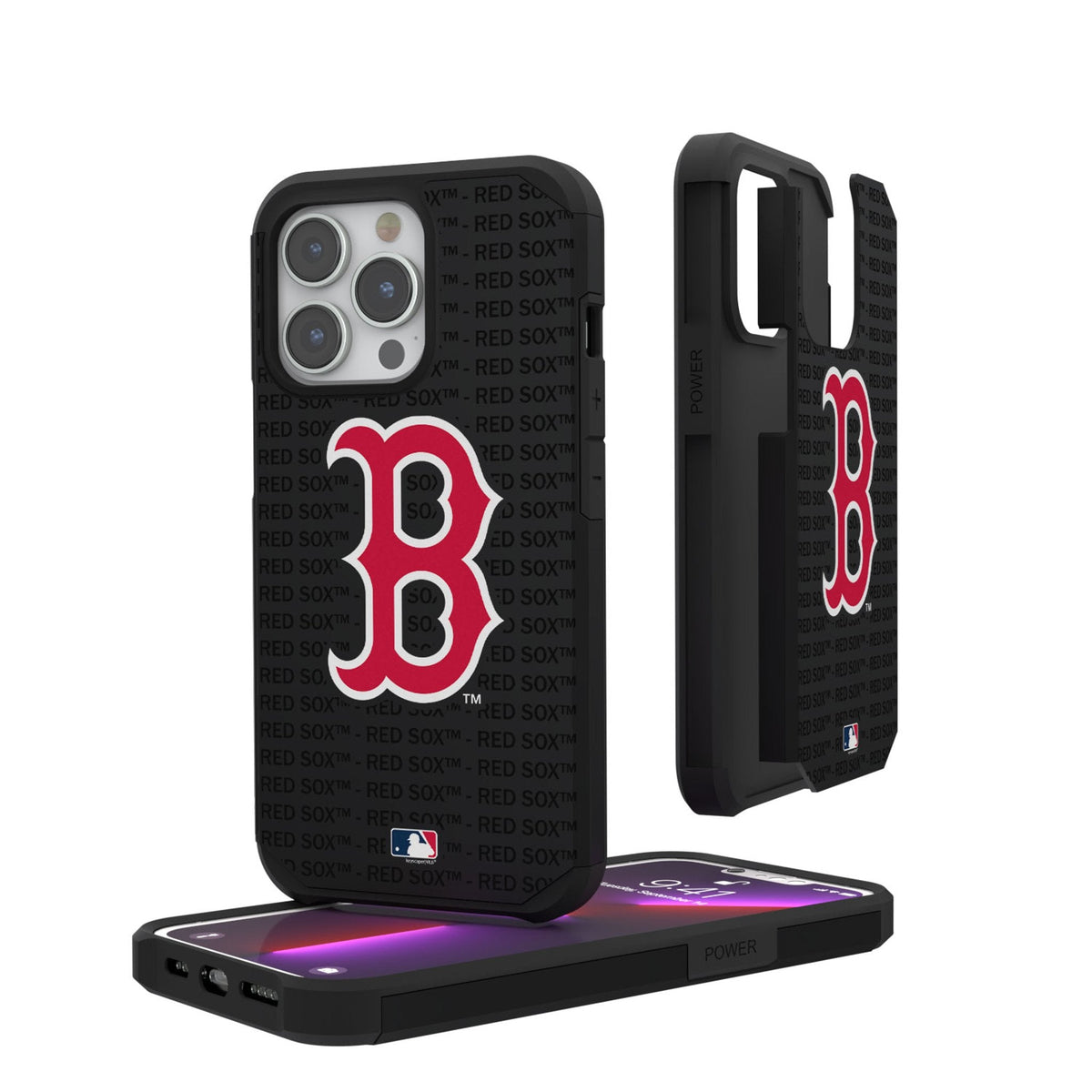 Boston Red Sox Text Backdrop Rugged Phone Case