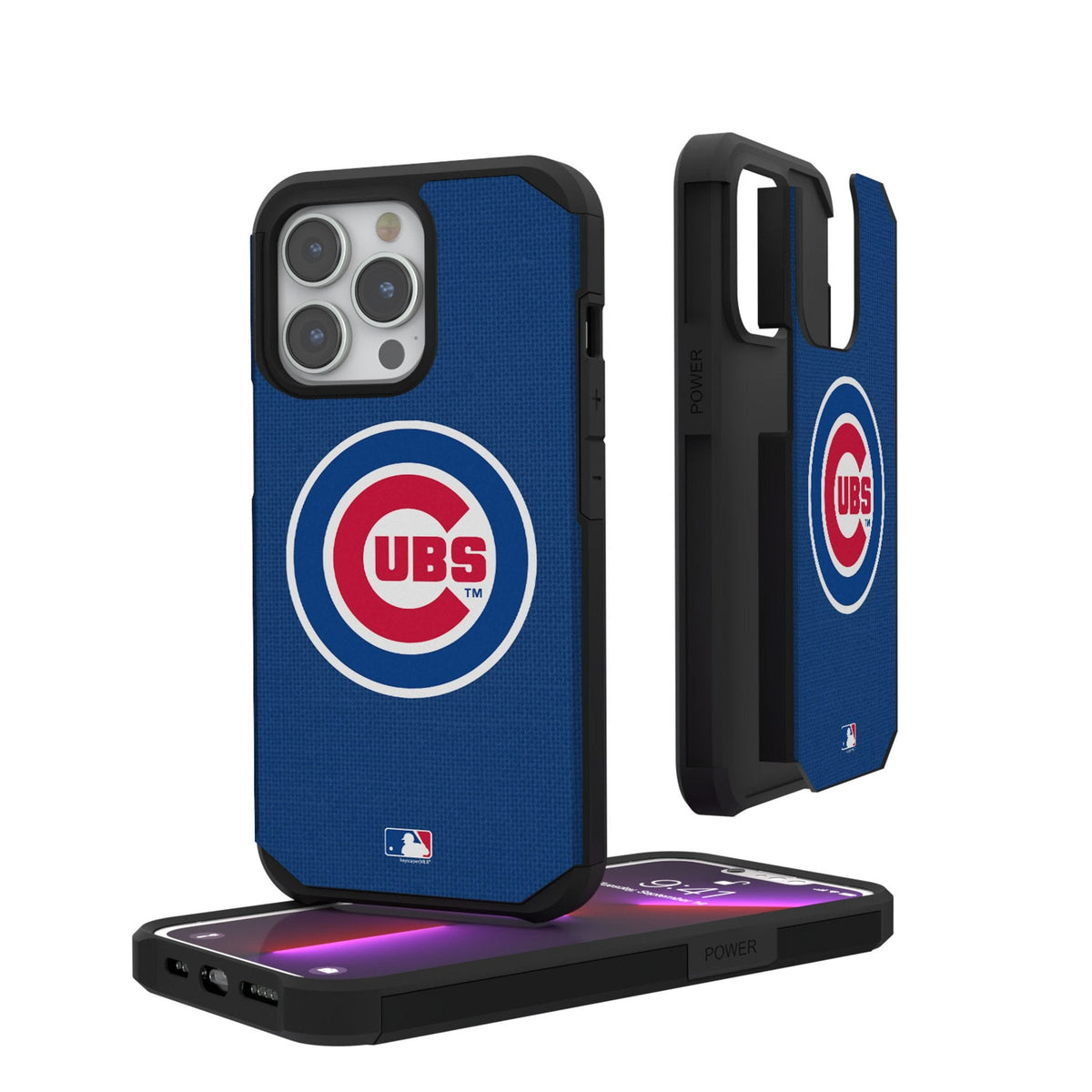 Chicago Cubs Solid Rugged Phone Case 1