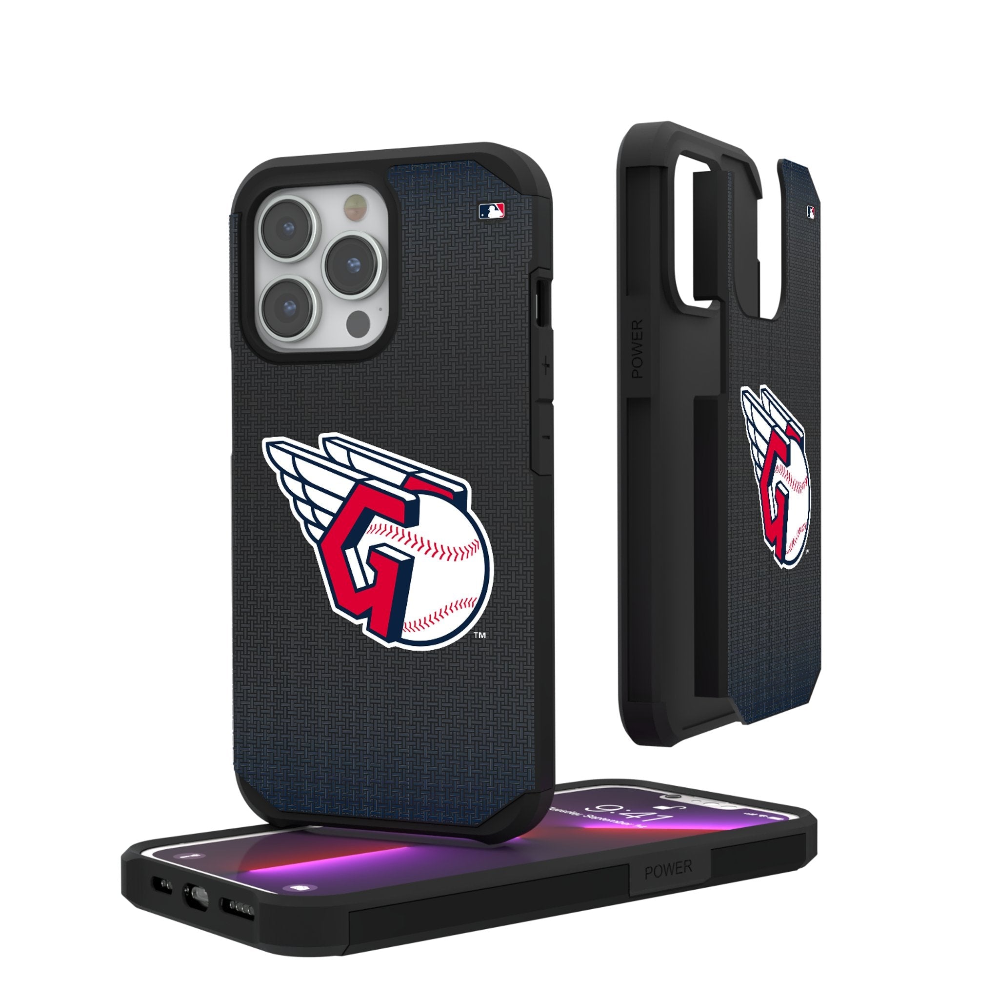 Cleveland Guardians Linen Rugged Phone Case